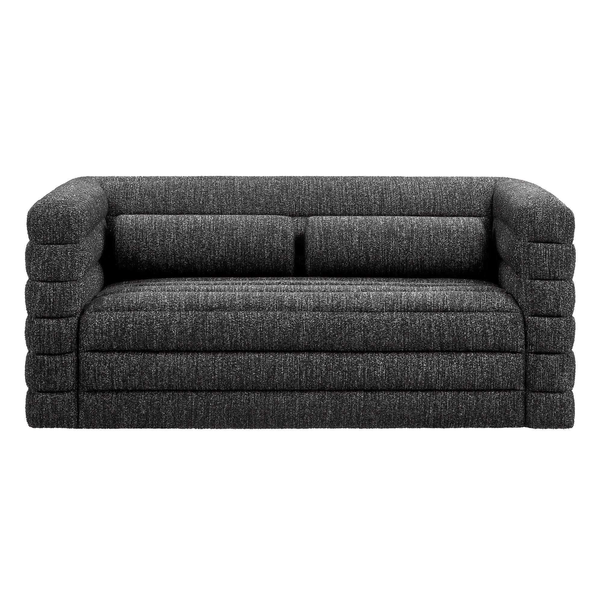 Relle Channel Tufted Boucle Upholstered Loveseat by Modway - Image 5