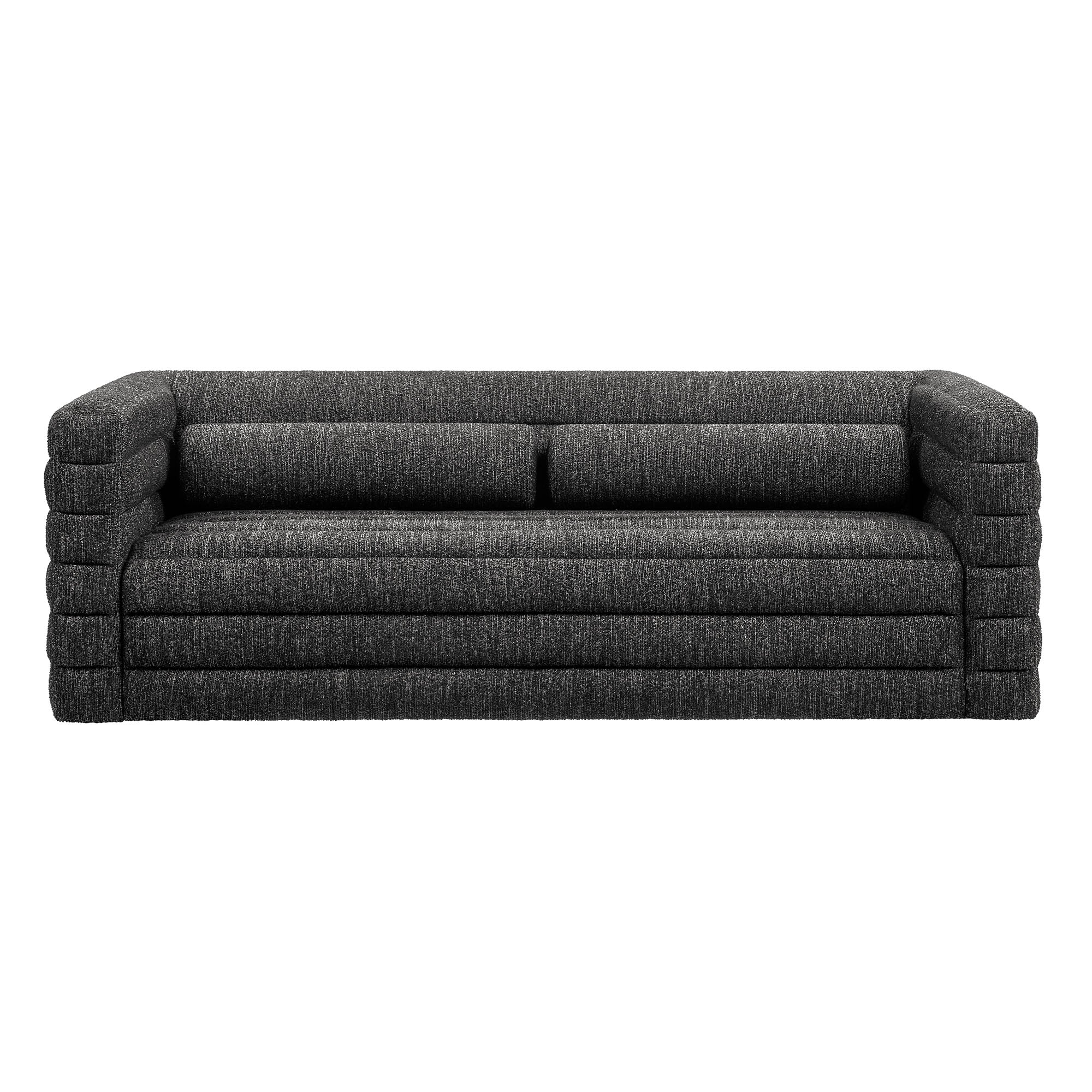 Relle Channel Tufted Boucle Upholstered Sofa by Modway - Image 5