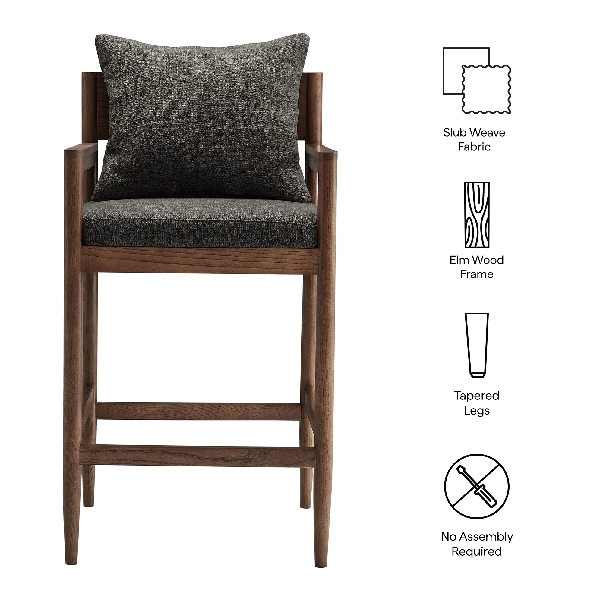 Remington Wood Bar Stool by Modway - Image 8