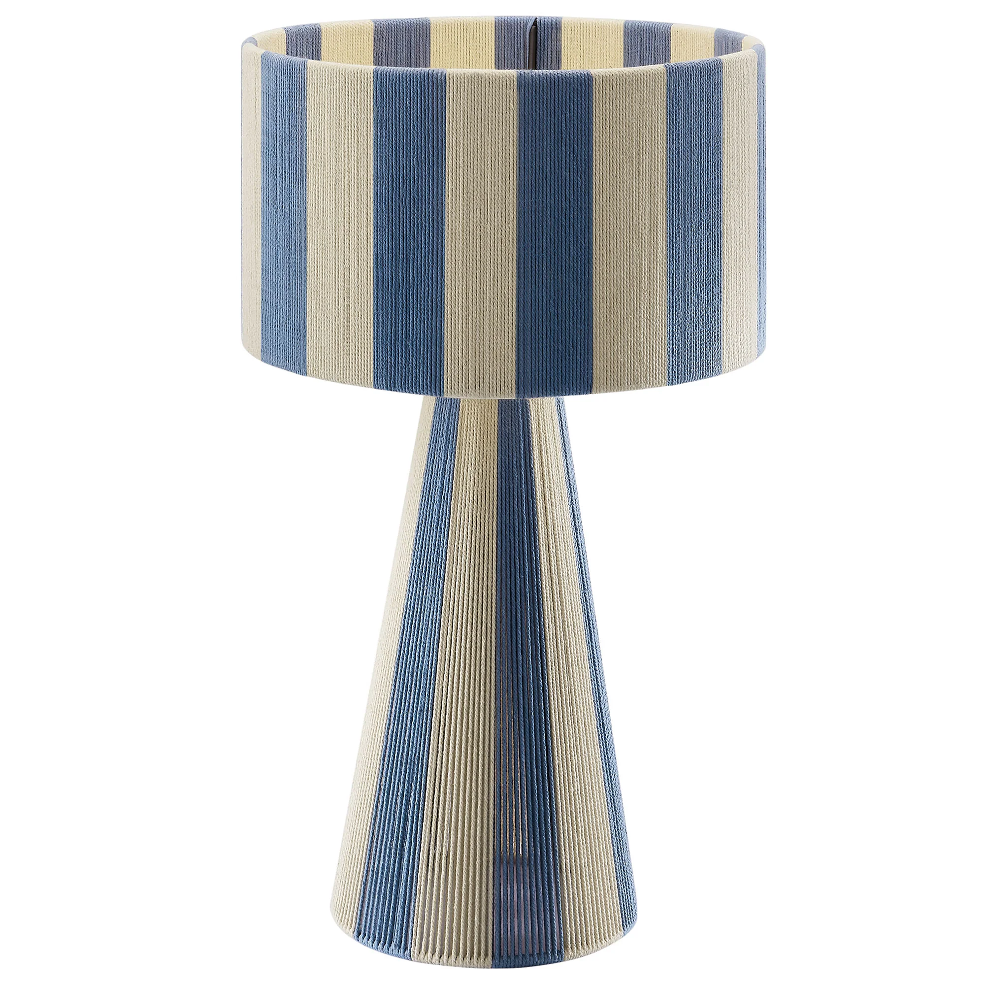 Renae Handwoven Cotton Thread Striped Table Lamp by Modway - Image 12