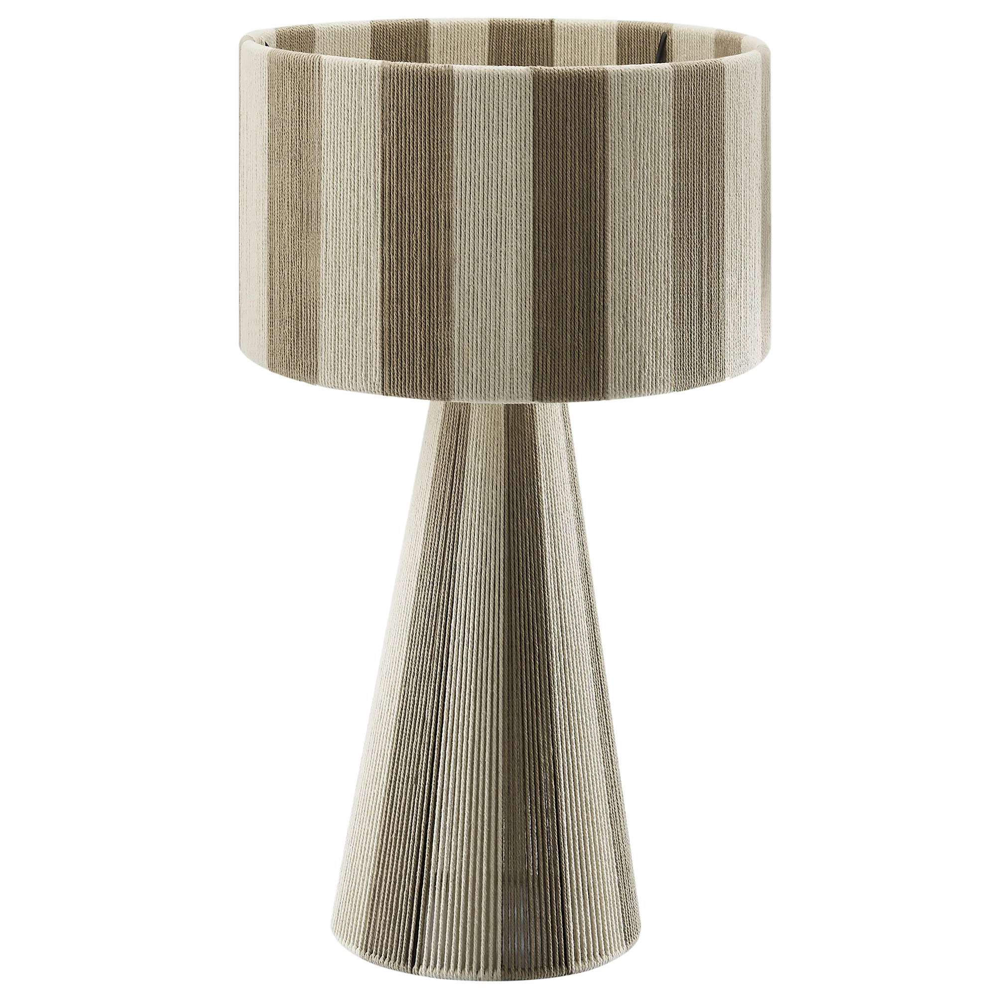 Renae Handwoven Cotton Thread Striped Table Lamp by Modway - Image 21