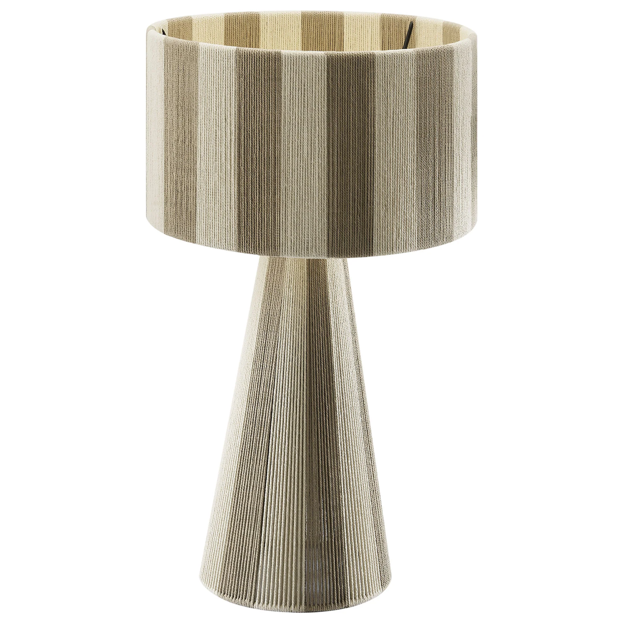 Renae Handwoven Cotton Thread Striped Table Lamp by Modway - Image 22