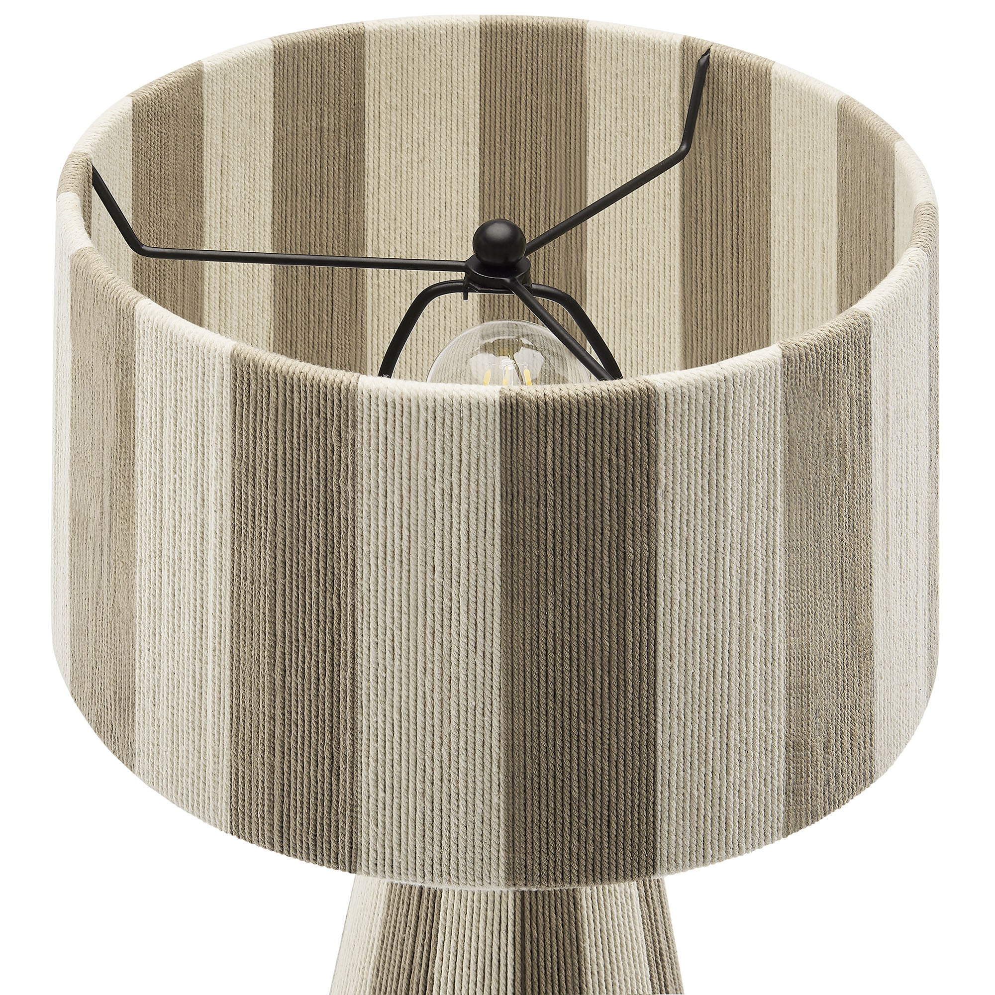 Renae Handwoven Cotton Thread Striped Table Lamp by Modway - Image 24
