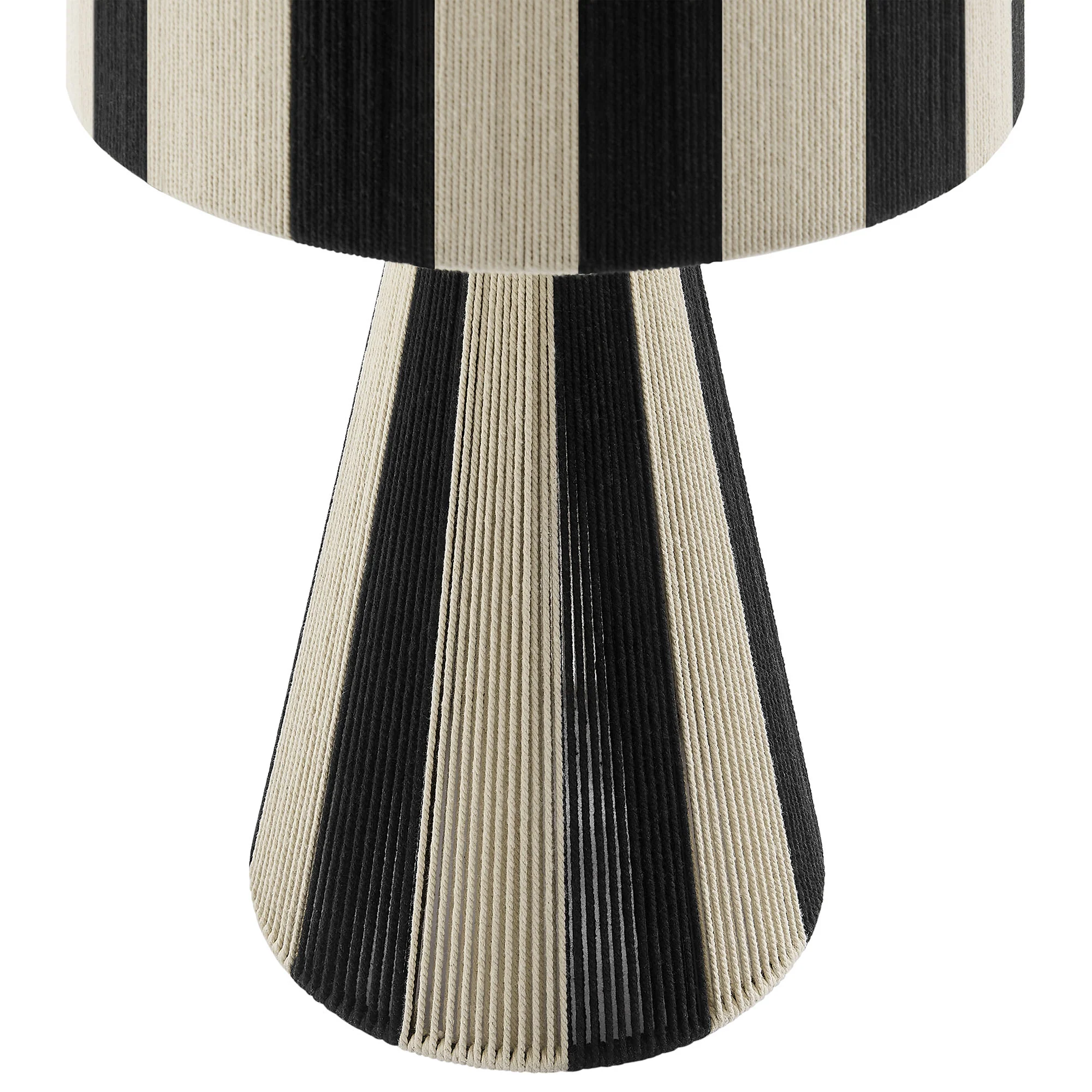 Renae Handwoven Cotton Thread Striped Table Lamp by Modway - Image 4