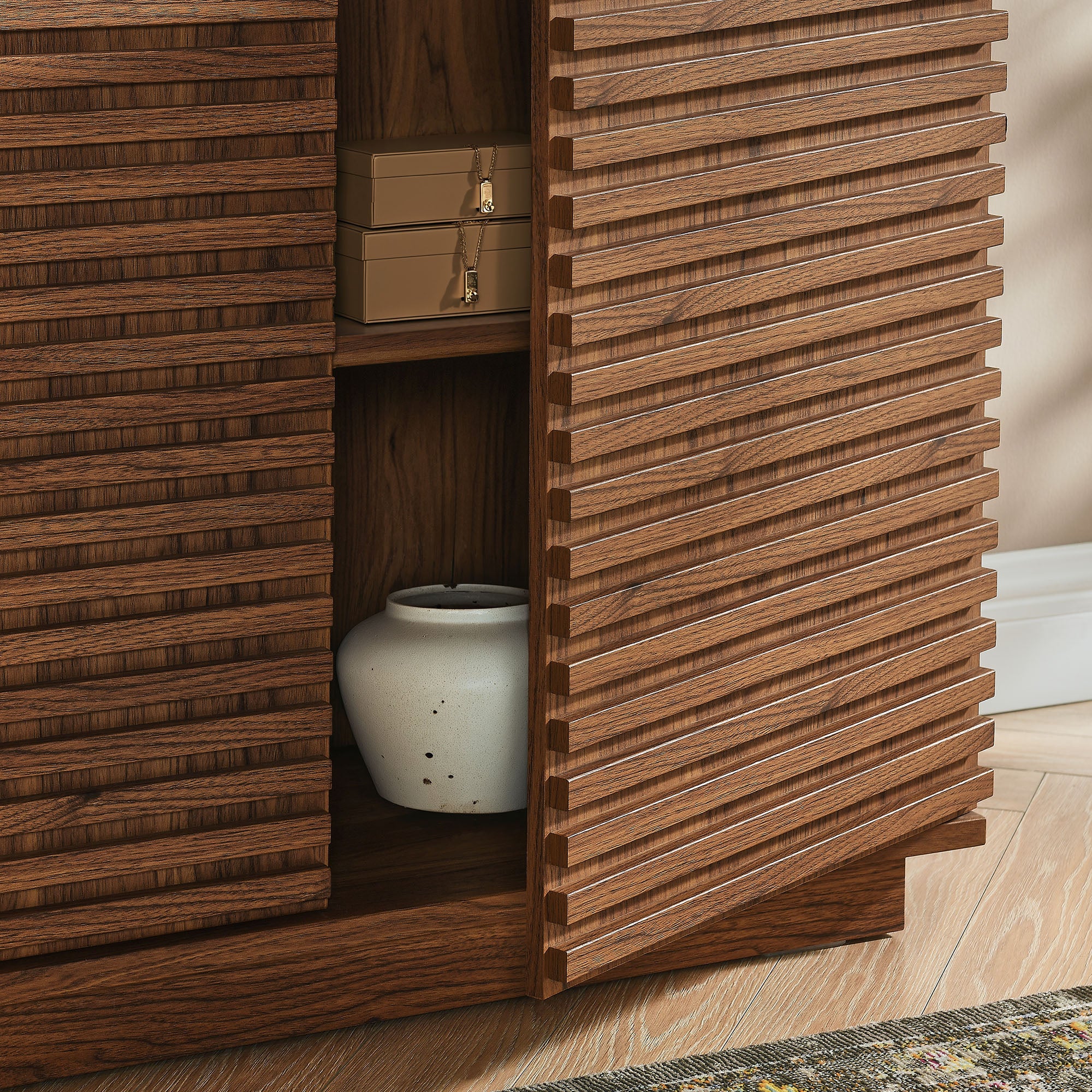 Render 2-Door Fluted Accent Cabinet by Modway - Image 15