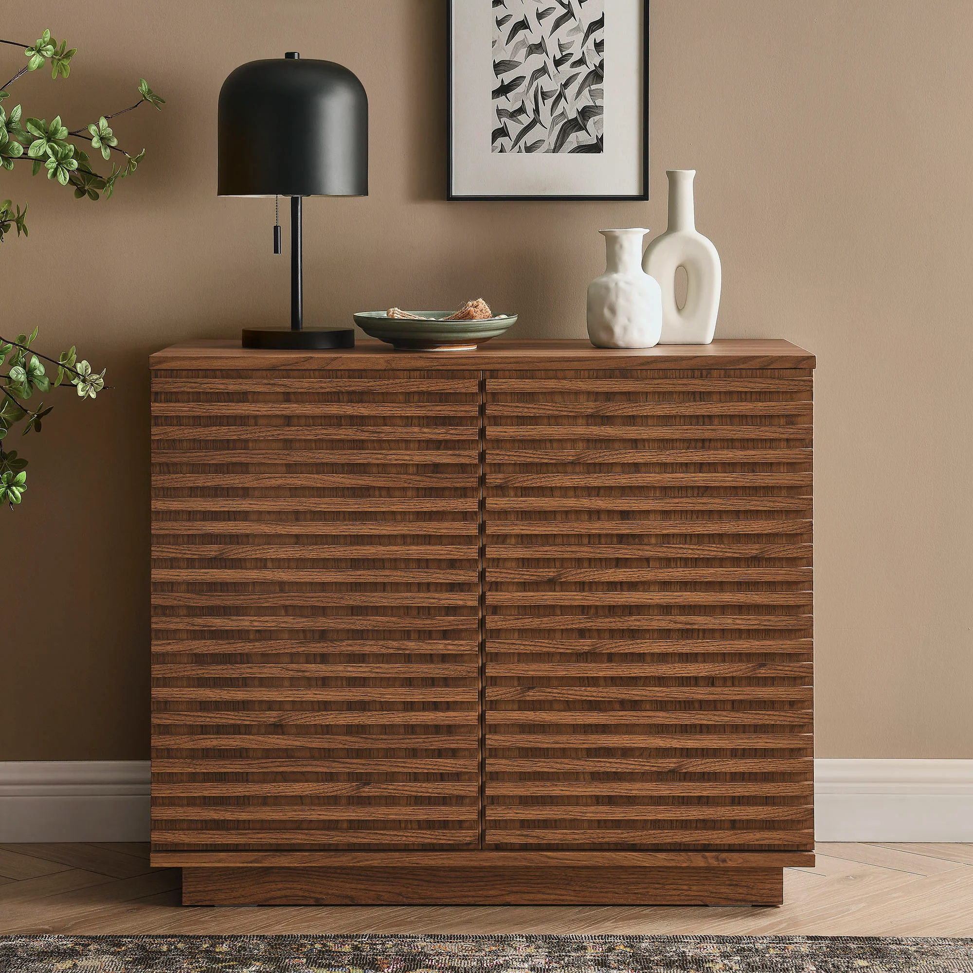 Render 2-Door Fluted Accent Cabinet by Modway - Image 16