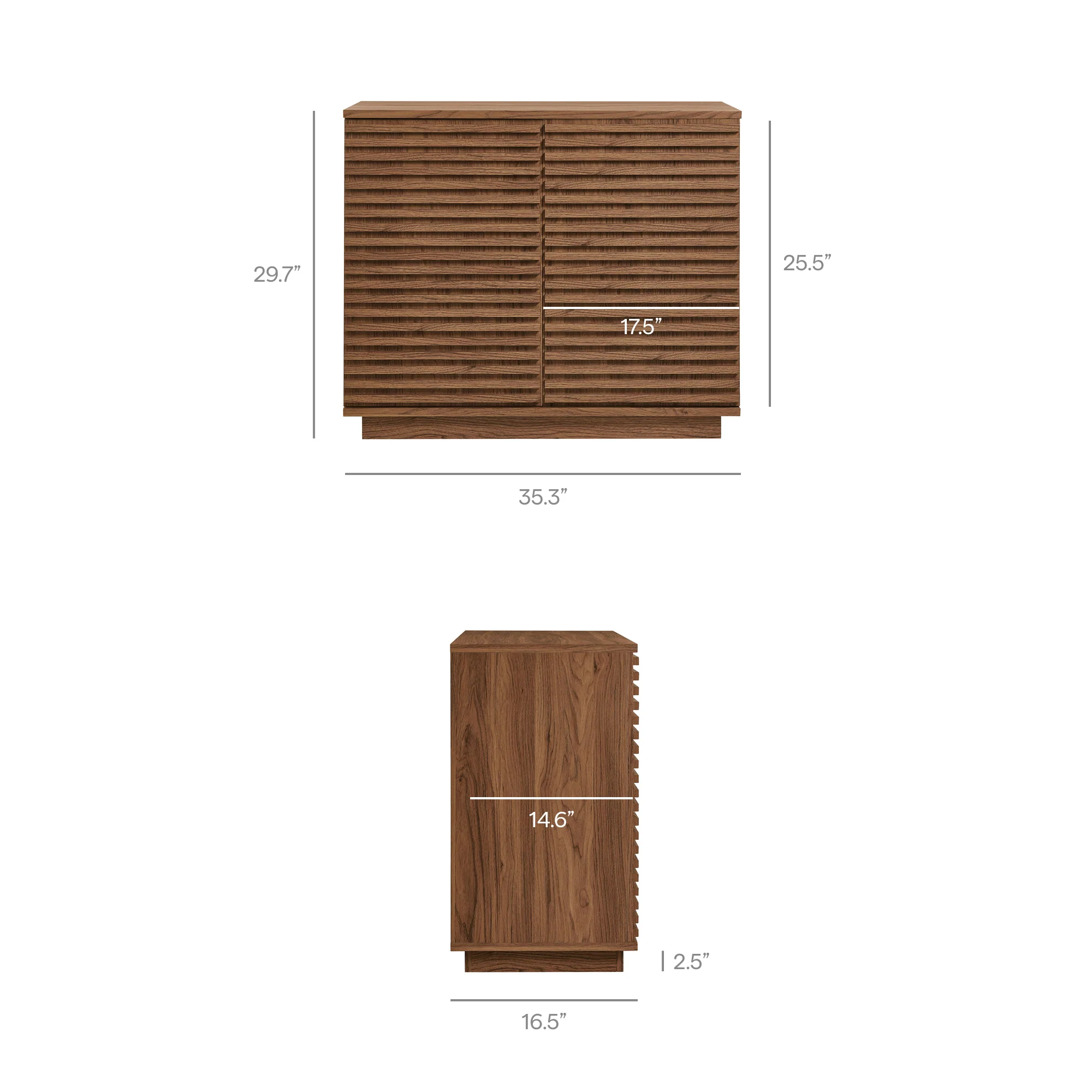 Render 2-Door Fluted Accent Cabinet by Modway - Image 18