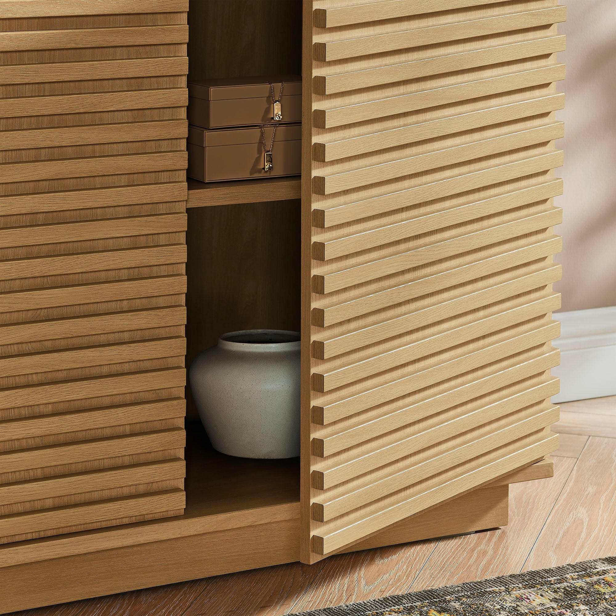 Render 2-Door Fluted Accent Cabinet by Modway - Image 7