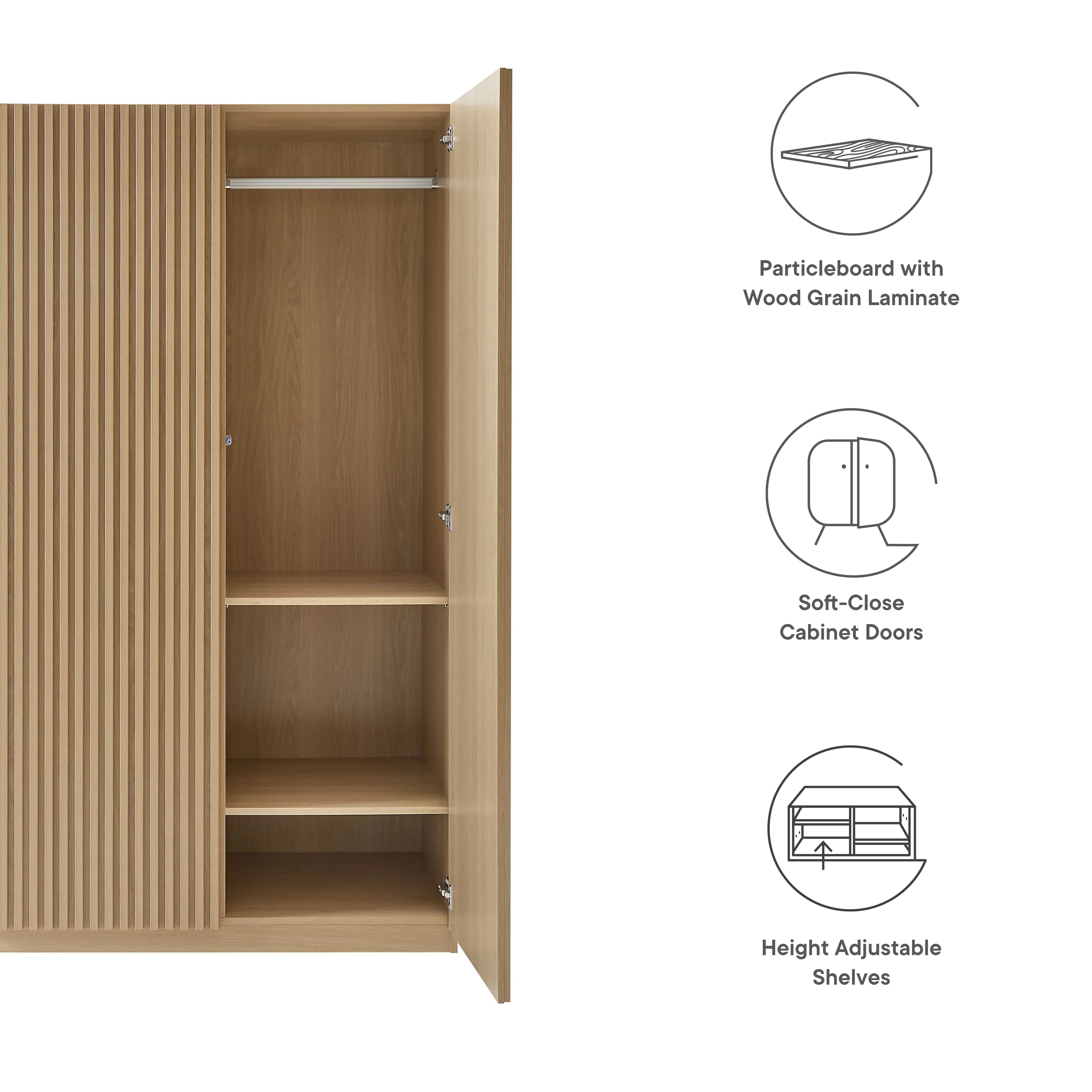 Render 2-Door Wardrobe Closet by Modway - Image 10