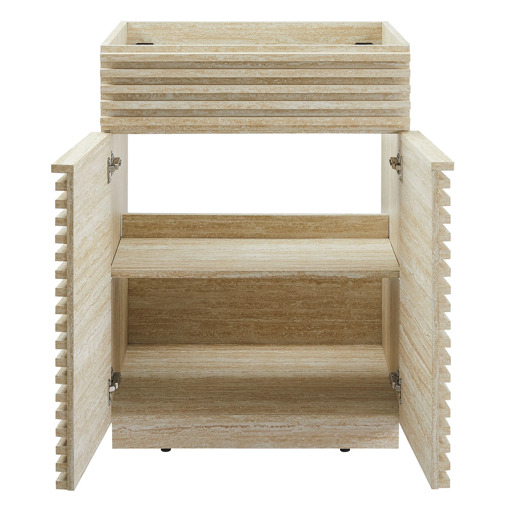Render 24" Faux Travertine Bathroom Vanity Cabinet (Sink Not Included) by Modway - Image 6