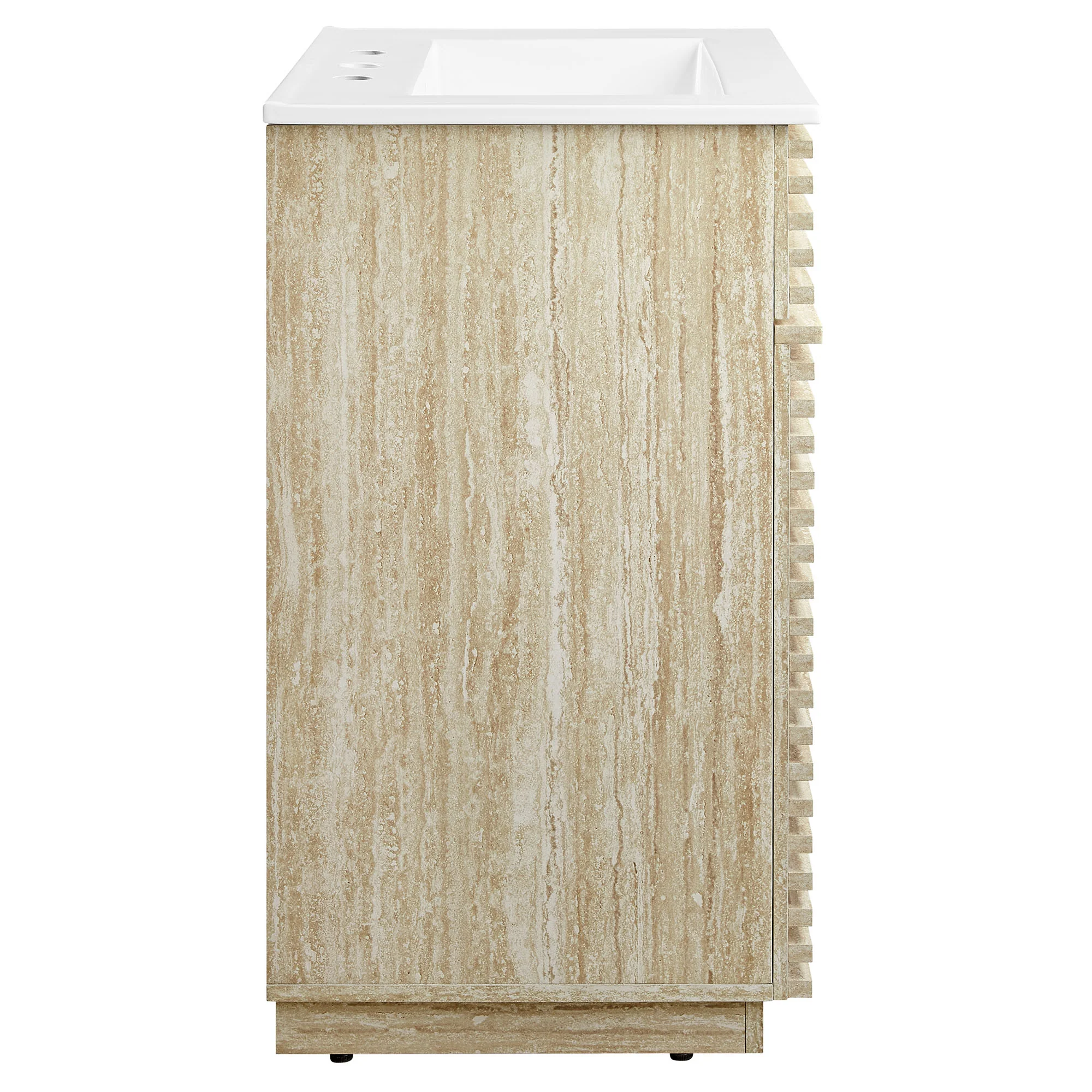 Render 24" Faux Travertine Bathroom Vanity With Sink by Modway - Image 3