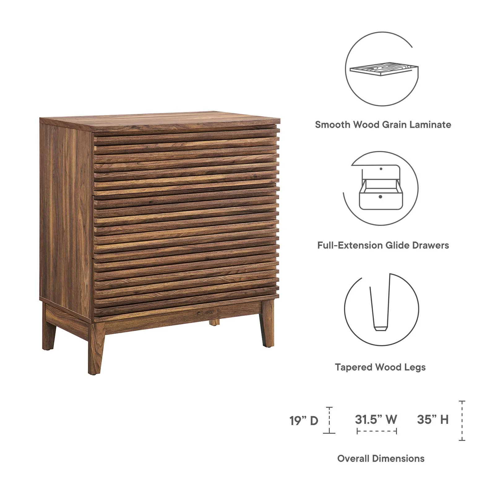 Render 3-Drawer Bachelor's Chest By Modway - MOD-6965 - Image 15