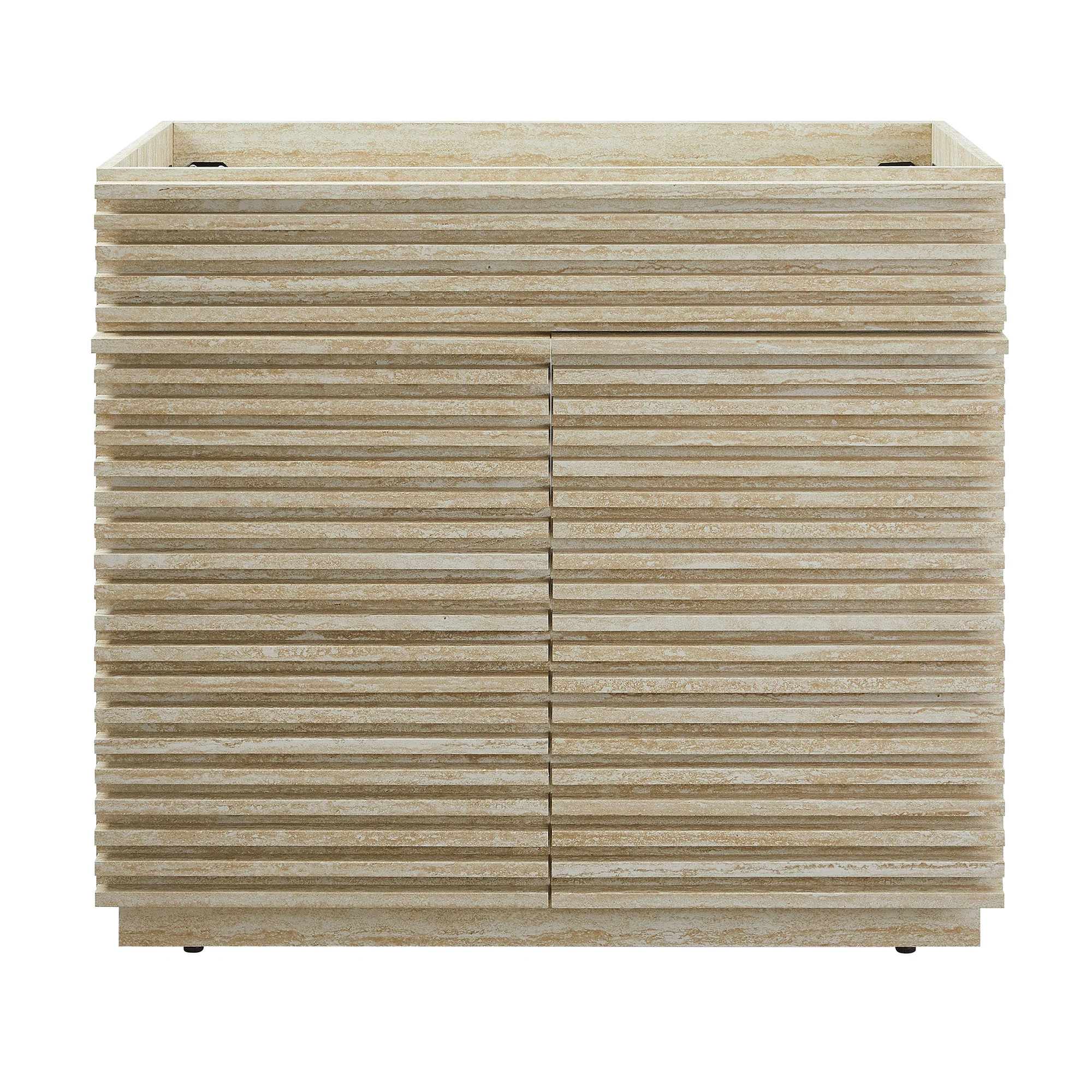 Render 36" Faux Travertine Bathroom Vanity Cabinet (Sink Not Included) by Modway - Image 5