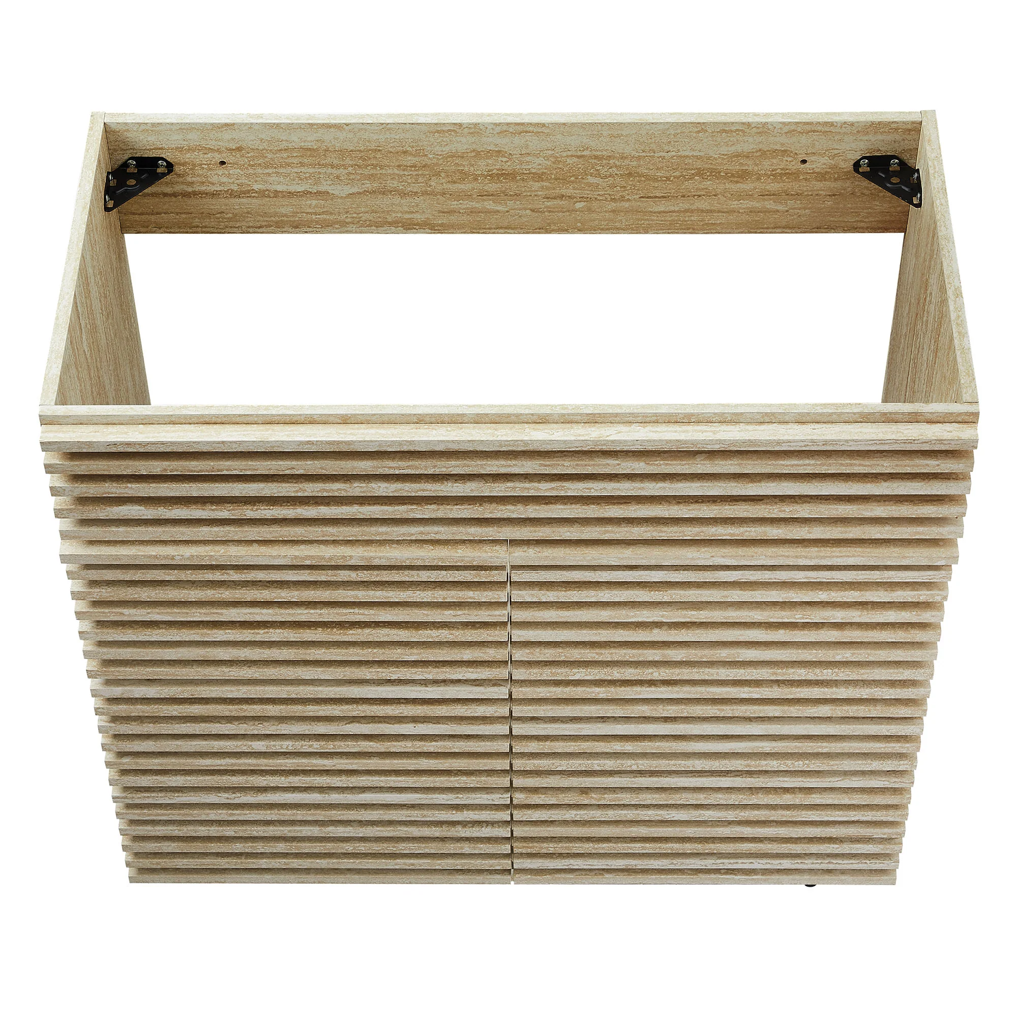 Render 36" Faux Travertine Bathroom Vanity Cabinet (Sink Not Included) by Modway - Image 7