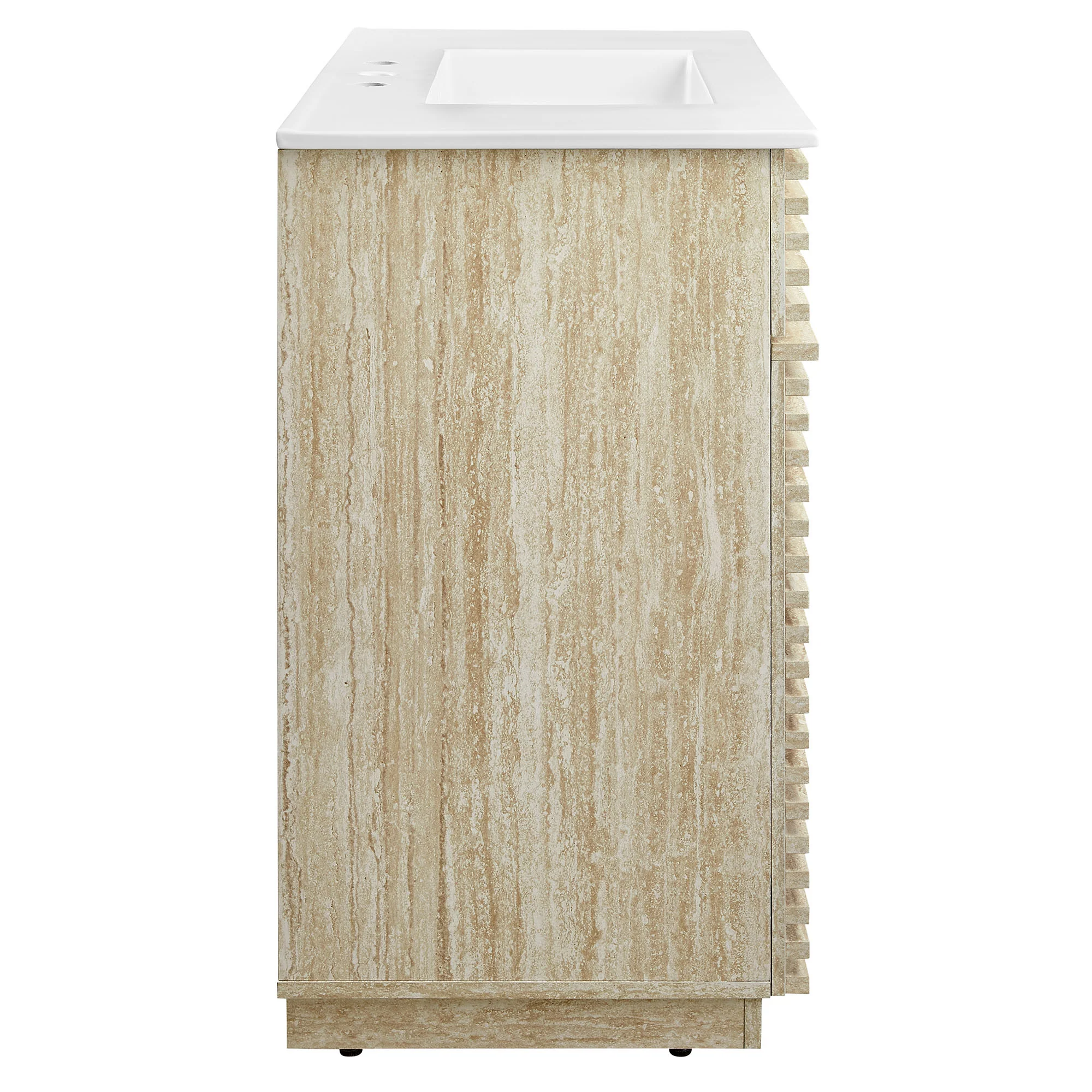Render 36" Faux Travertine Bathroom Vanity With Sink by Modway - Image 3