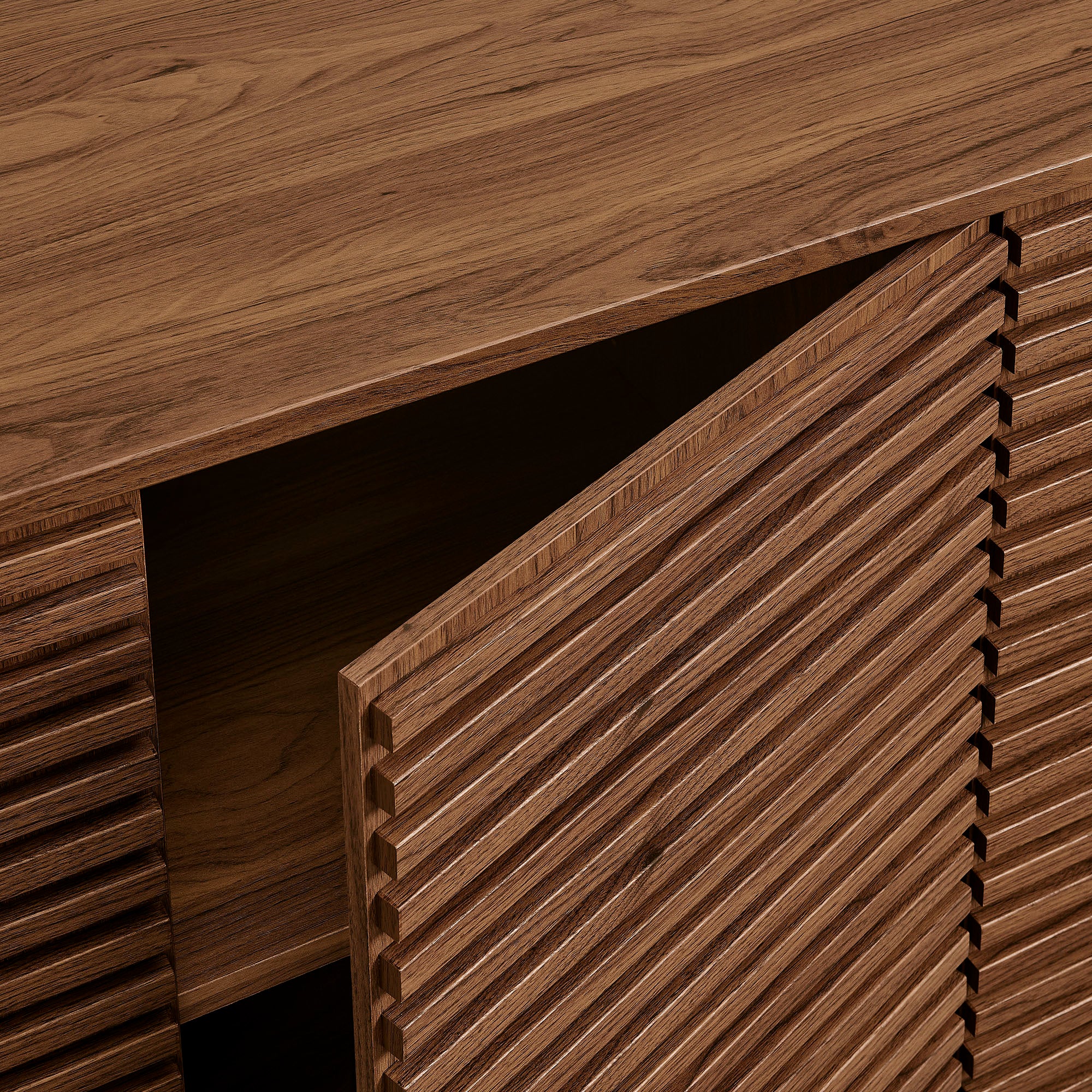 Render 4-Door Fluted Sideboard Cabinet TV Stand by Modway - Image 15