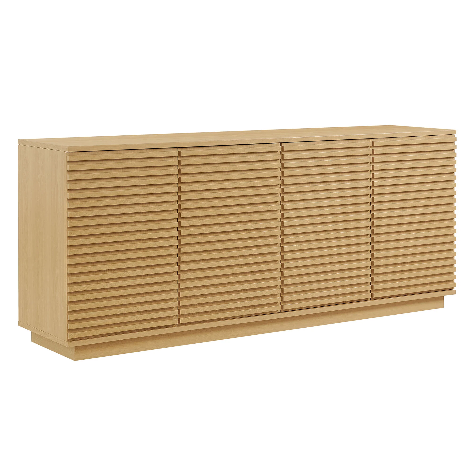 Render 4-Door Fluted Sideboard Cabinet TV Stand by Modway - Image 2