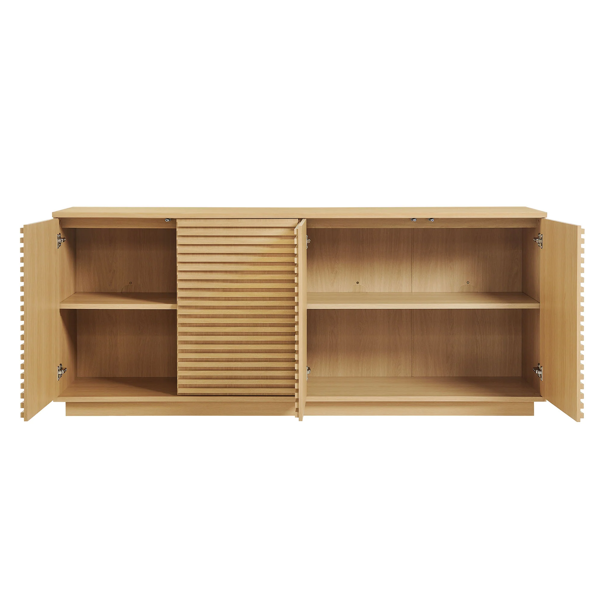 Render 4-Door Fluted Sideboard Cabinet TV Stand by Modway - Image 5