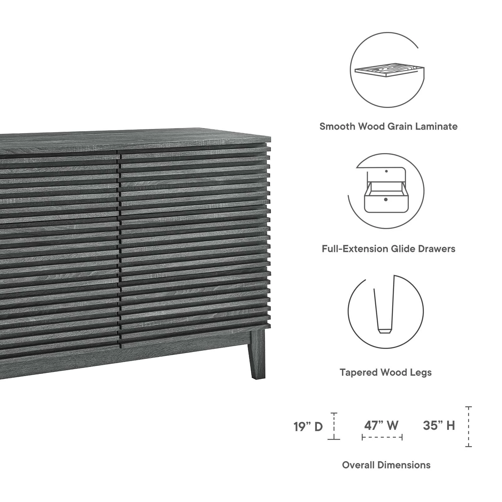 Render 6-Drawer Dresser By Modway - MOD-6968 - Image 5