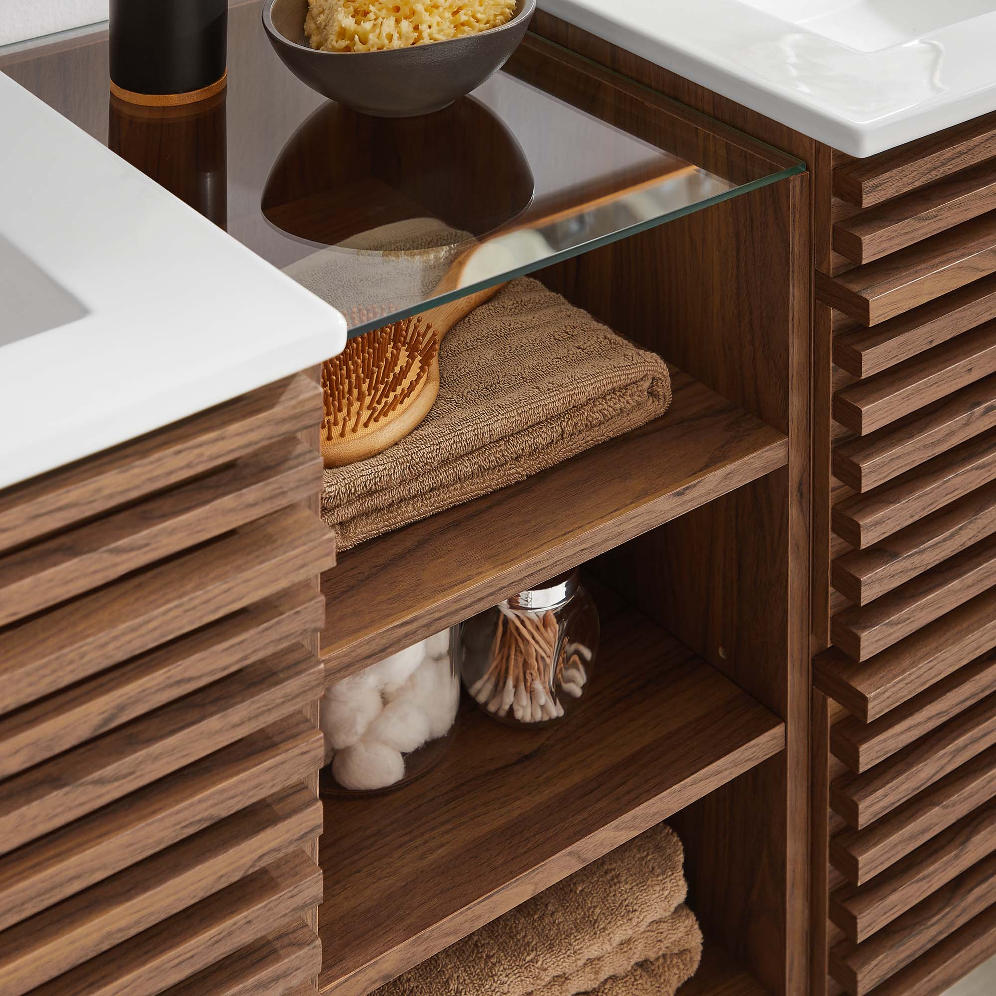 Render 62" Wall-Mount Double Sink Bathroom Vanity by Modway - Image 13