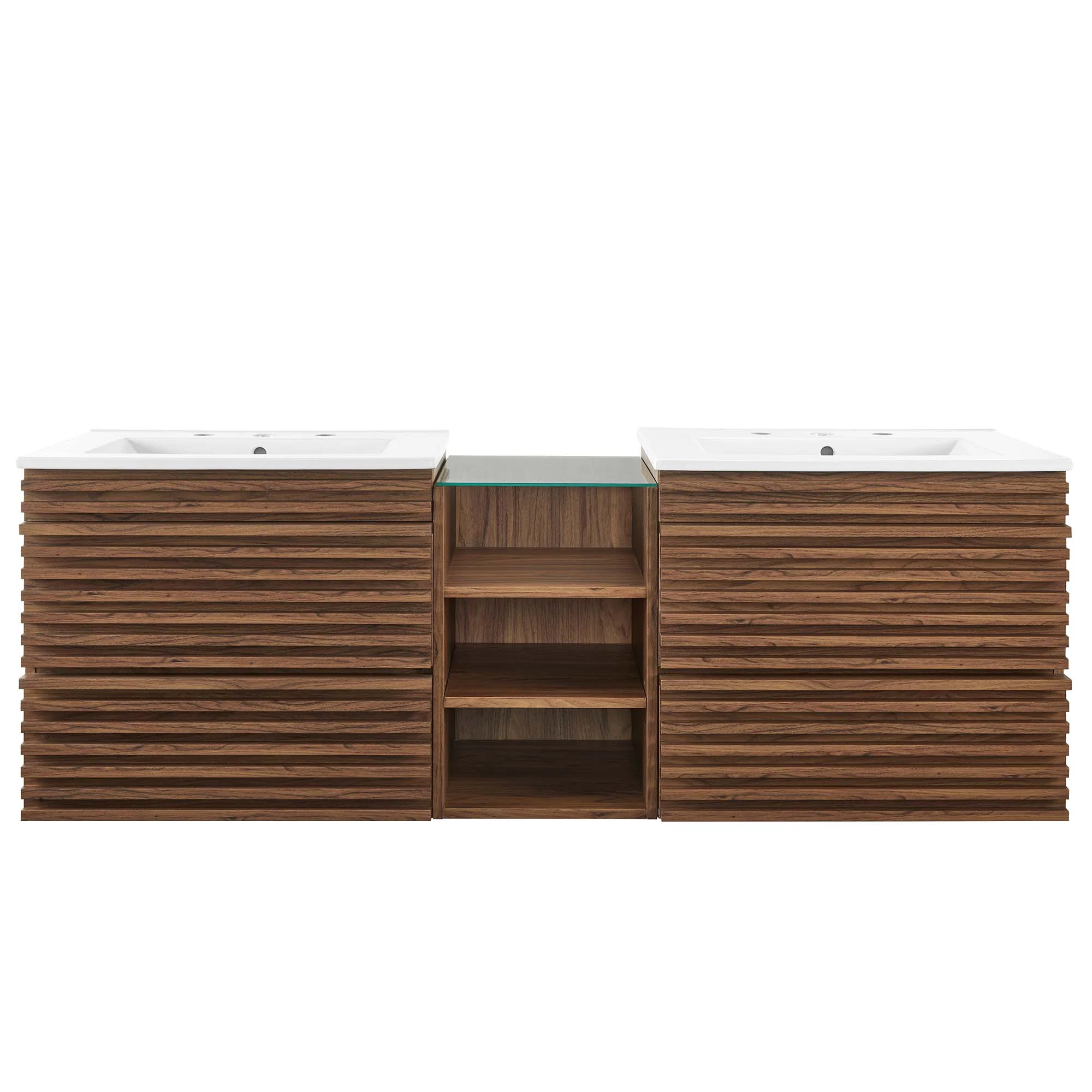 Render 62" Wall-Mount Double Sink Bathroom Vanity by Modway - Image 15