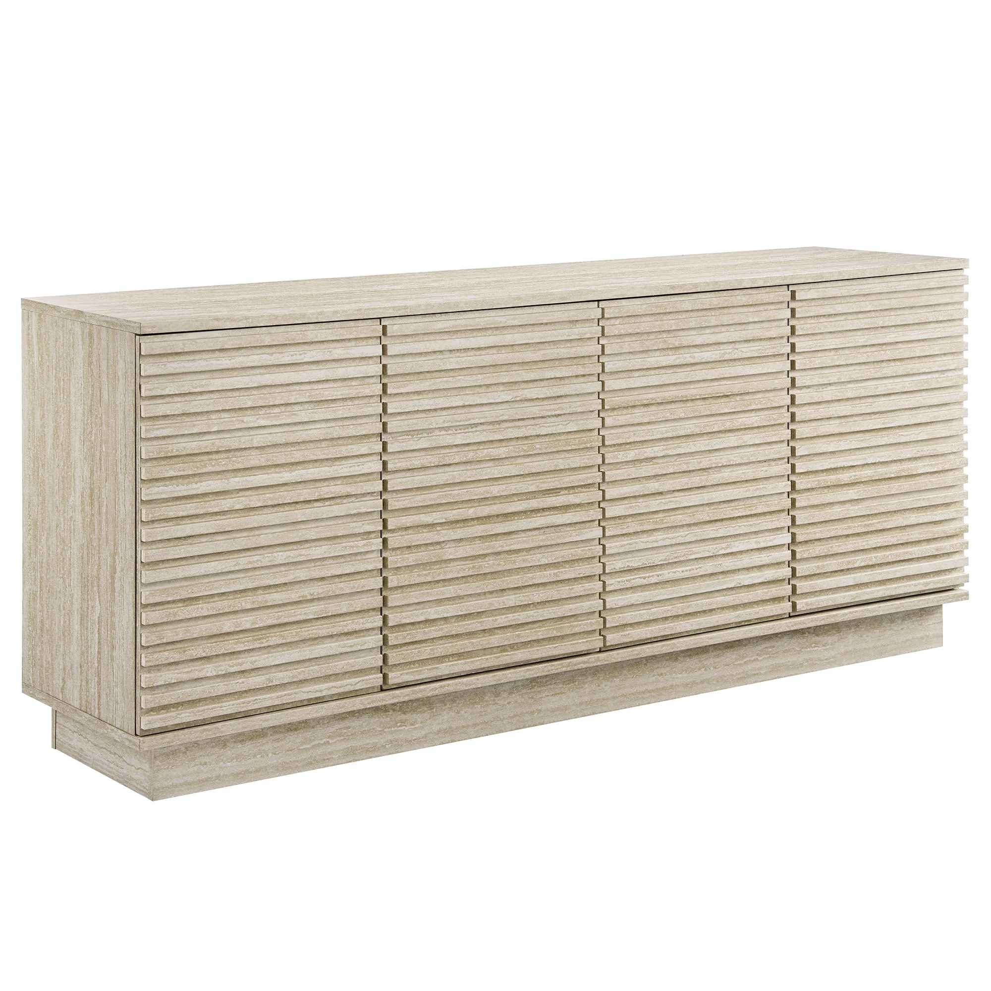 Render 70" Faux Travertine Sideboard Cabinet TV Stand by Modway - Image 2