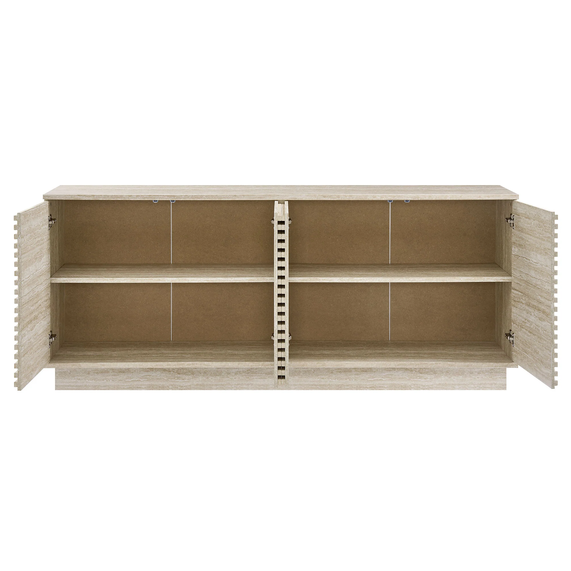 Render 70" Faux Travertine Sideboard Cabinet TV Stand by Modway - Image 4