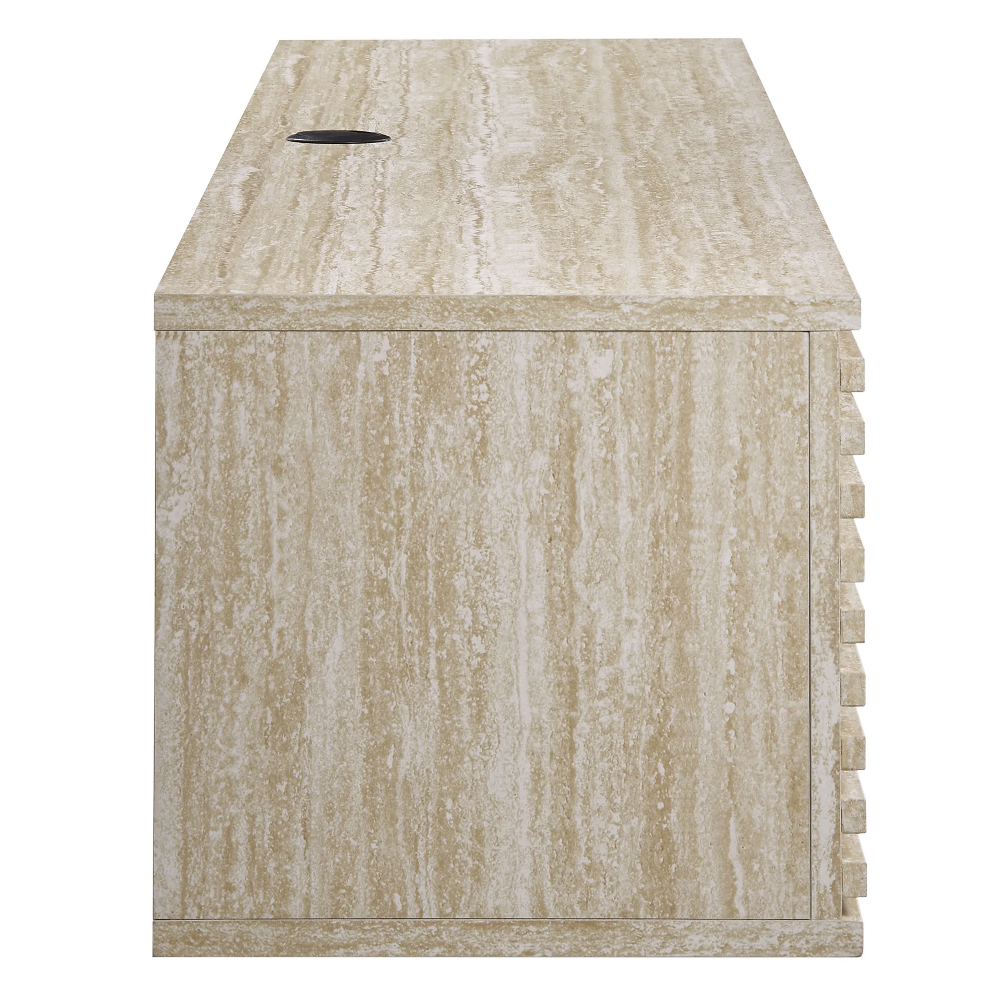 Render 70" Faux Travertine Wall-Mount Media Console TV Stand by Modway - Image 4