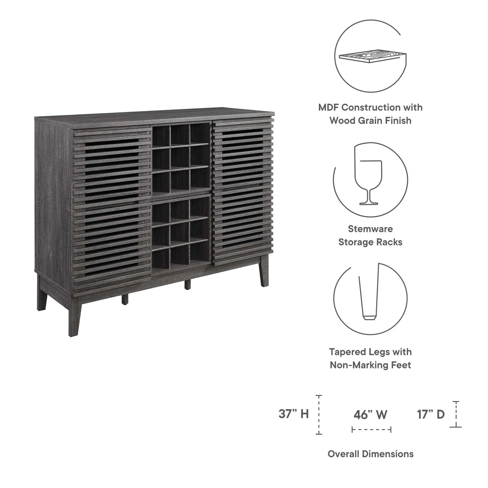 Render Bar Cabinet By Modway - EEI-6156 - Image 7