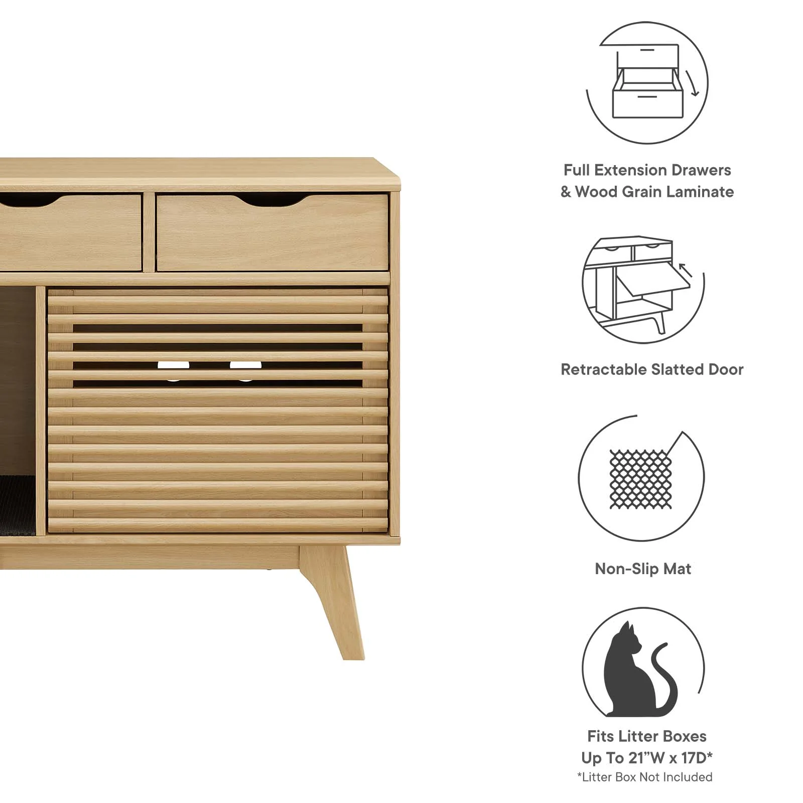 Render Cat Cabinet By Modway - EEI-6796 - Image 3