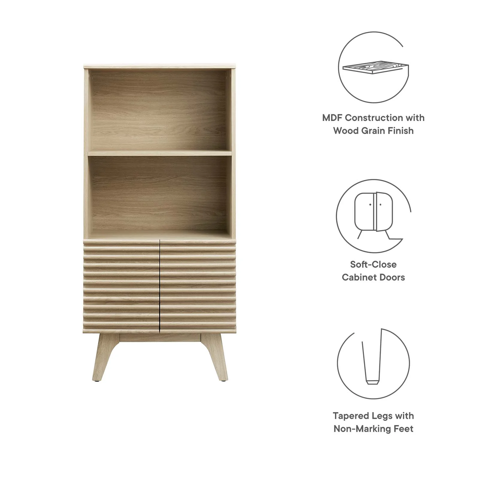 Render Display Cabinet Bookshelf By Modway - EEI-6229 - Image 17
