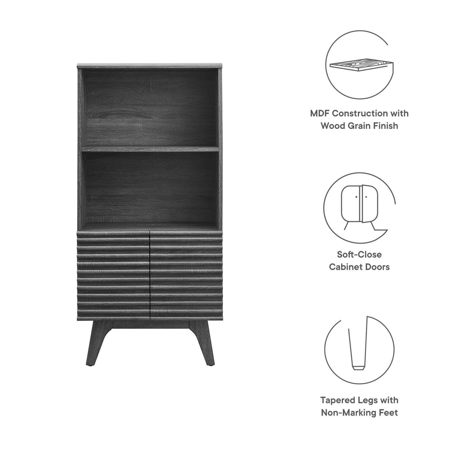 Render Display Cabinet Bookshelf By Modway - EEI-6229 - Image 8
