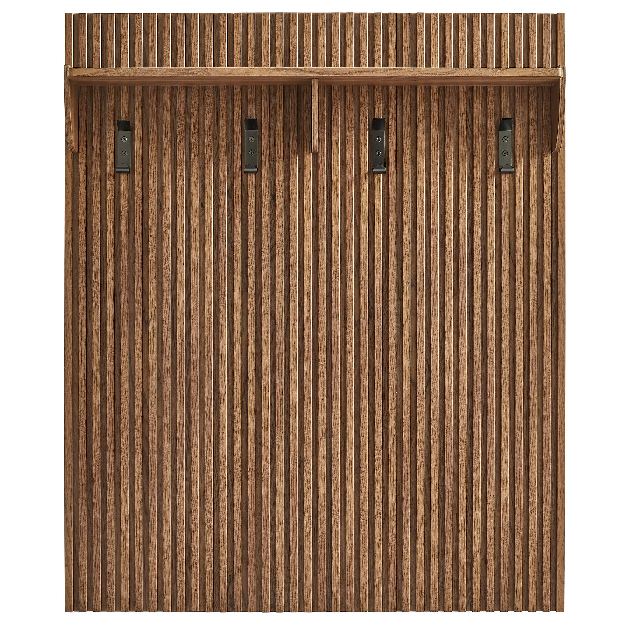 Render Fluted Coat Rack Panel With Shelf by Modway - Image 10