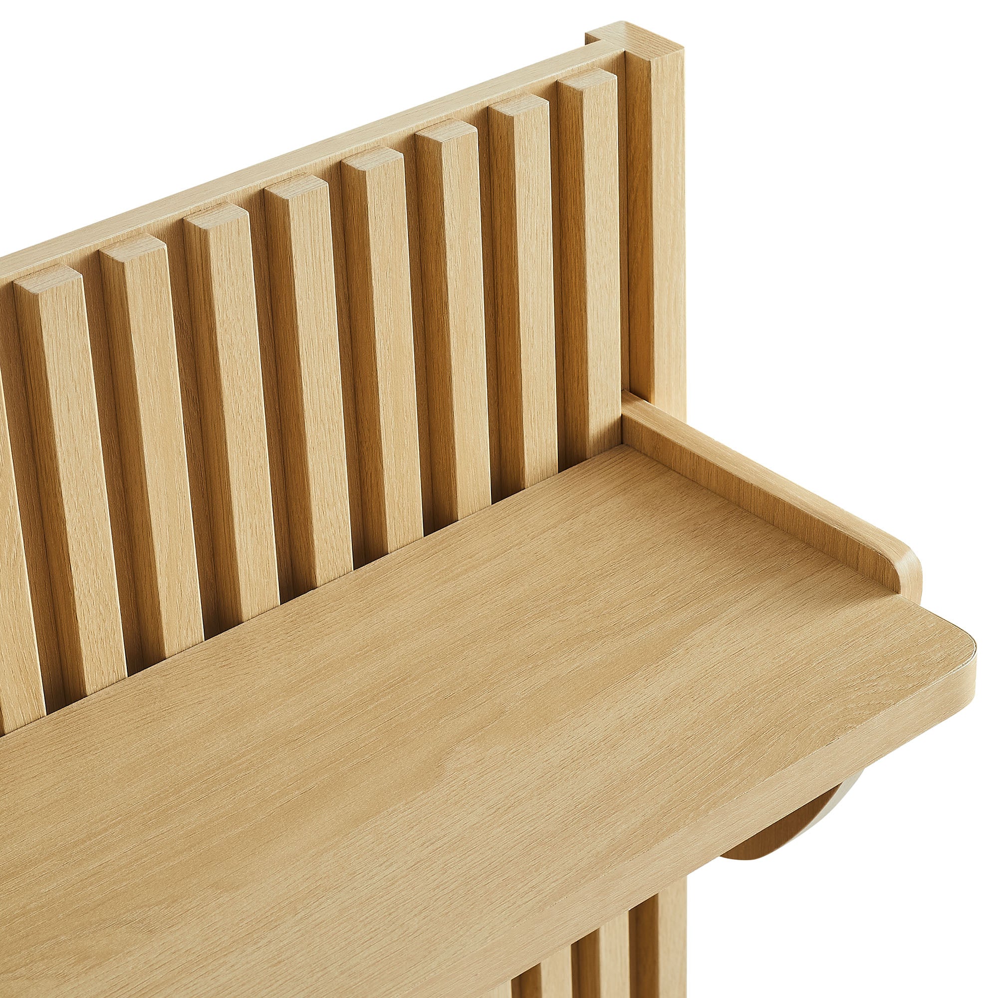 Render Fluted Coat Rack Panel With Shelf by Modway - Image 5
