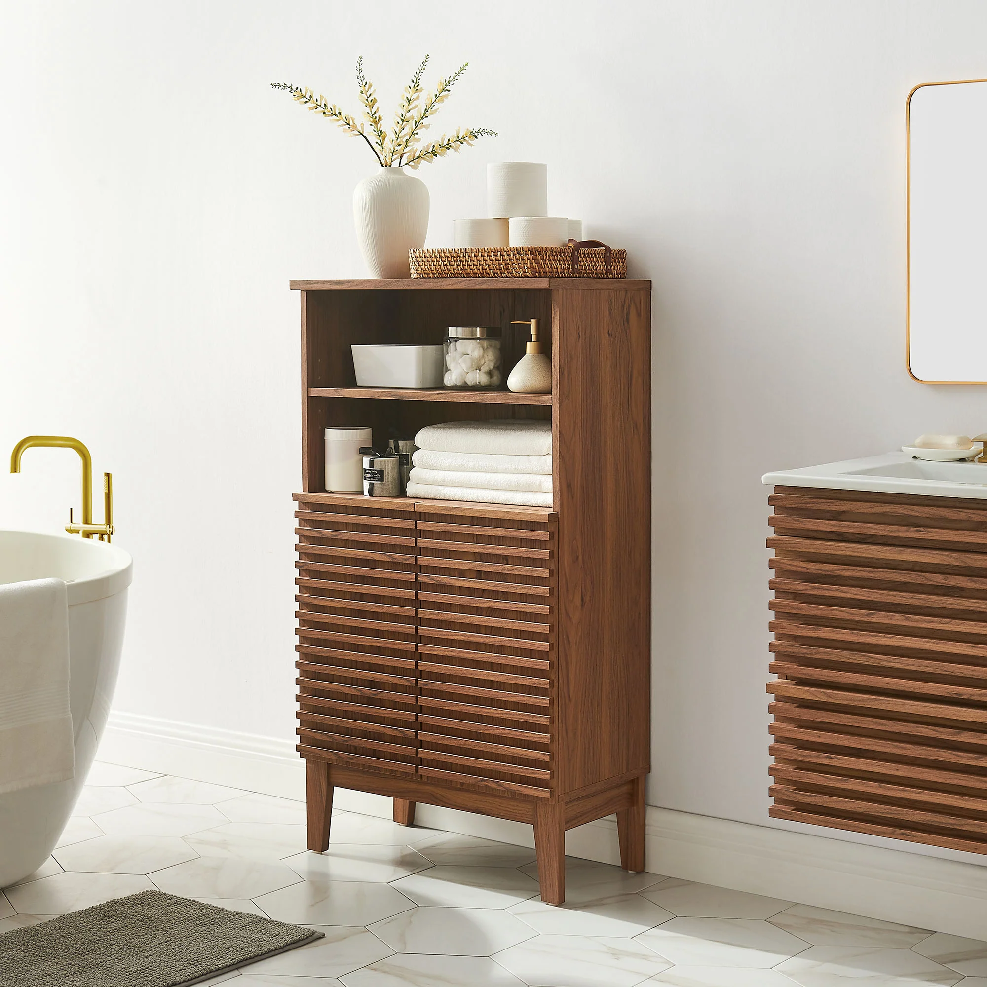 Render Freestanding Bathroom Storage Cabinet by Modway - Image 16