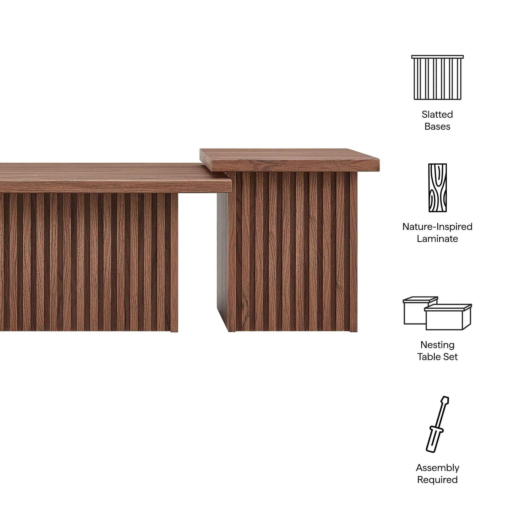 Render Nesting Coffee Tables Set of 2 by Modway - Image 7