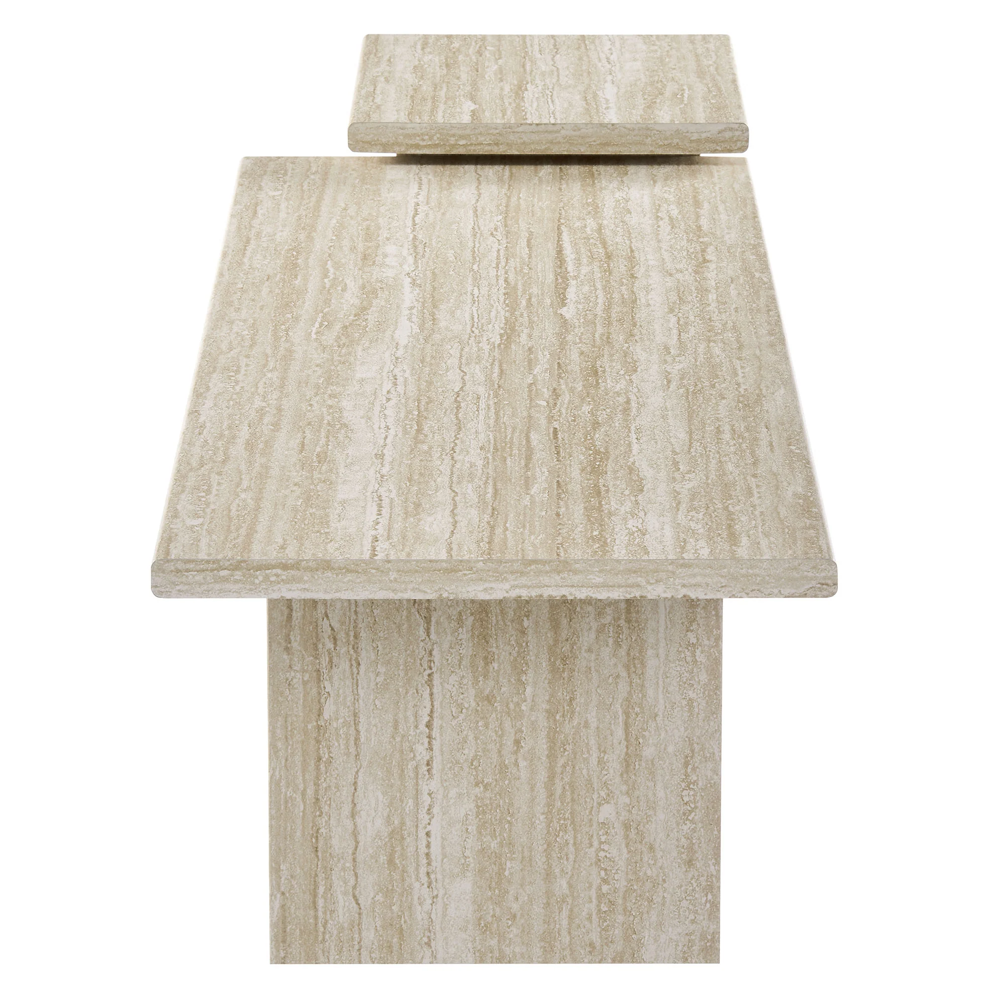 Render Nesting Faux Travertine Coffee Tables Set of 2 by Modway - Image 4