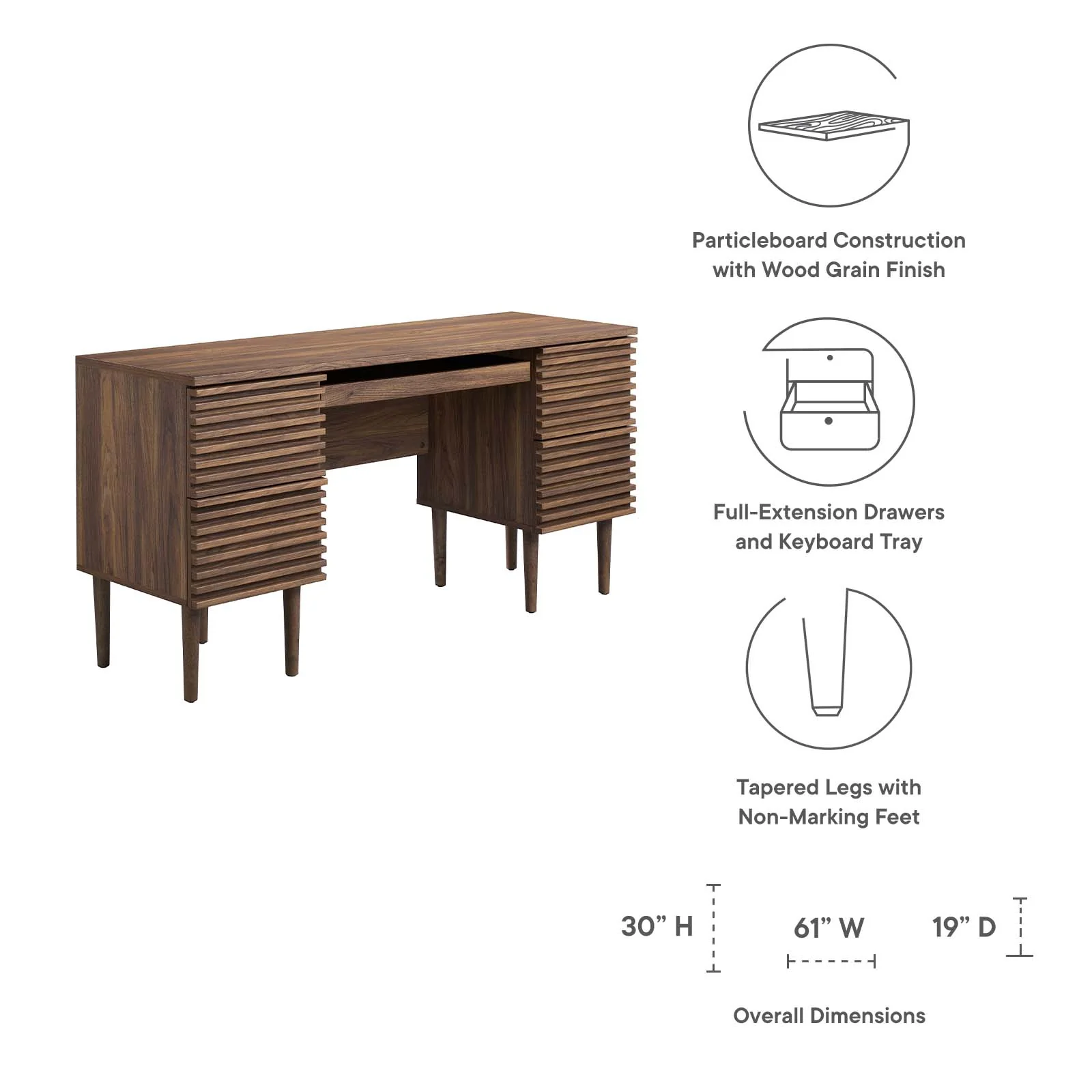 Render Office Desk By Modway - EEI-6254 - Image 8