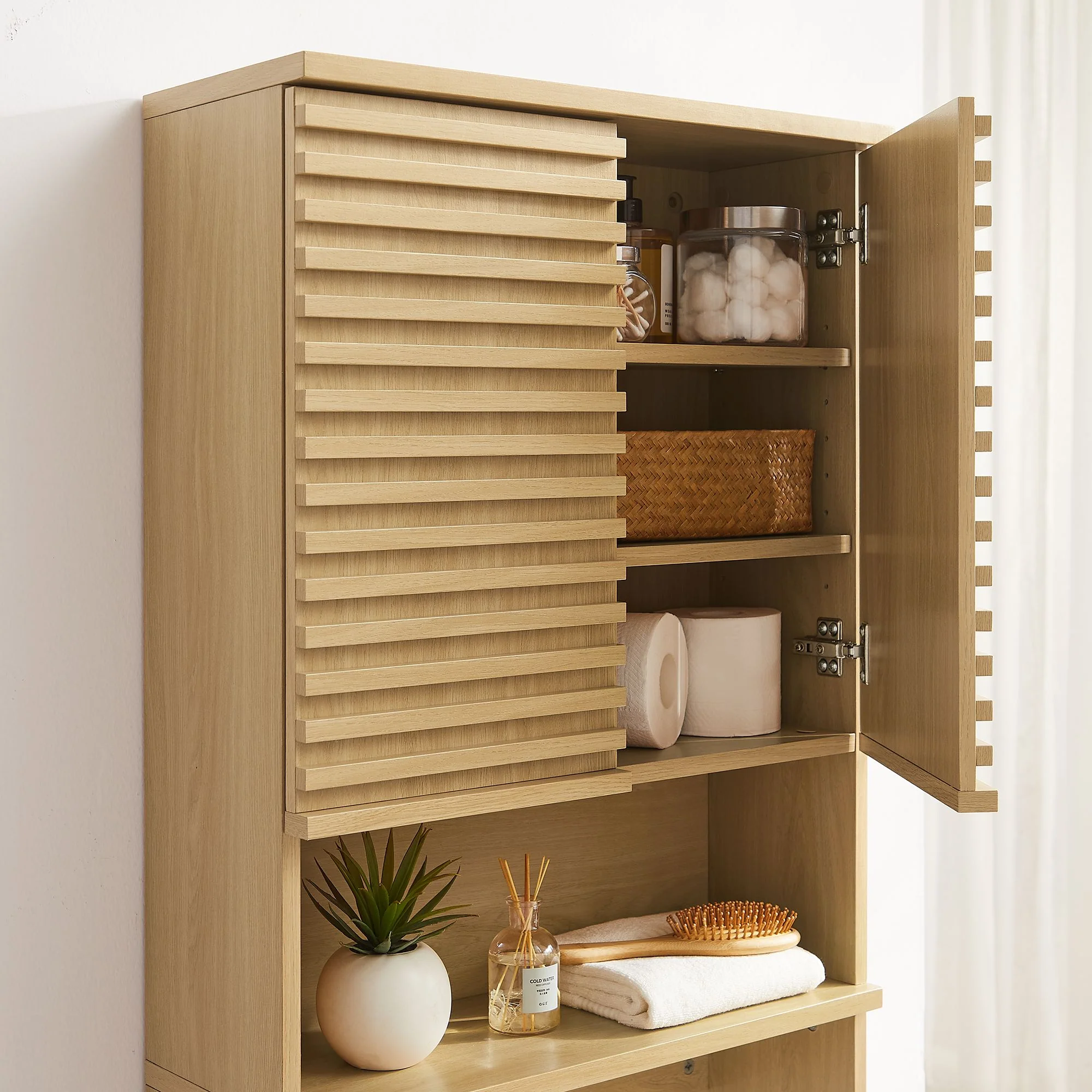 Render Over the Toilet Bathroom Storage Cabinet by Modway - Image 7