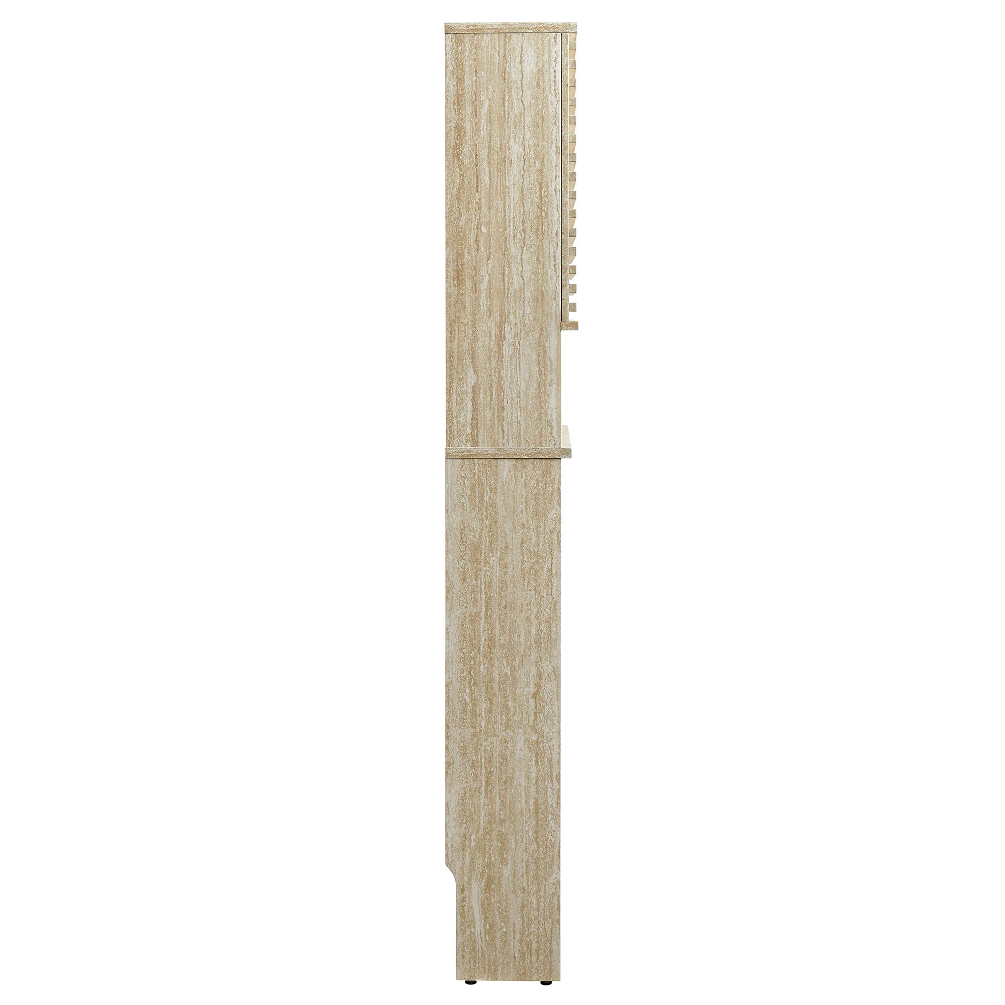 Render Over the Toilet Faux Travertine Bathroom Storage Cabinet by Modway - Image 3