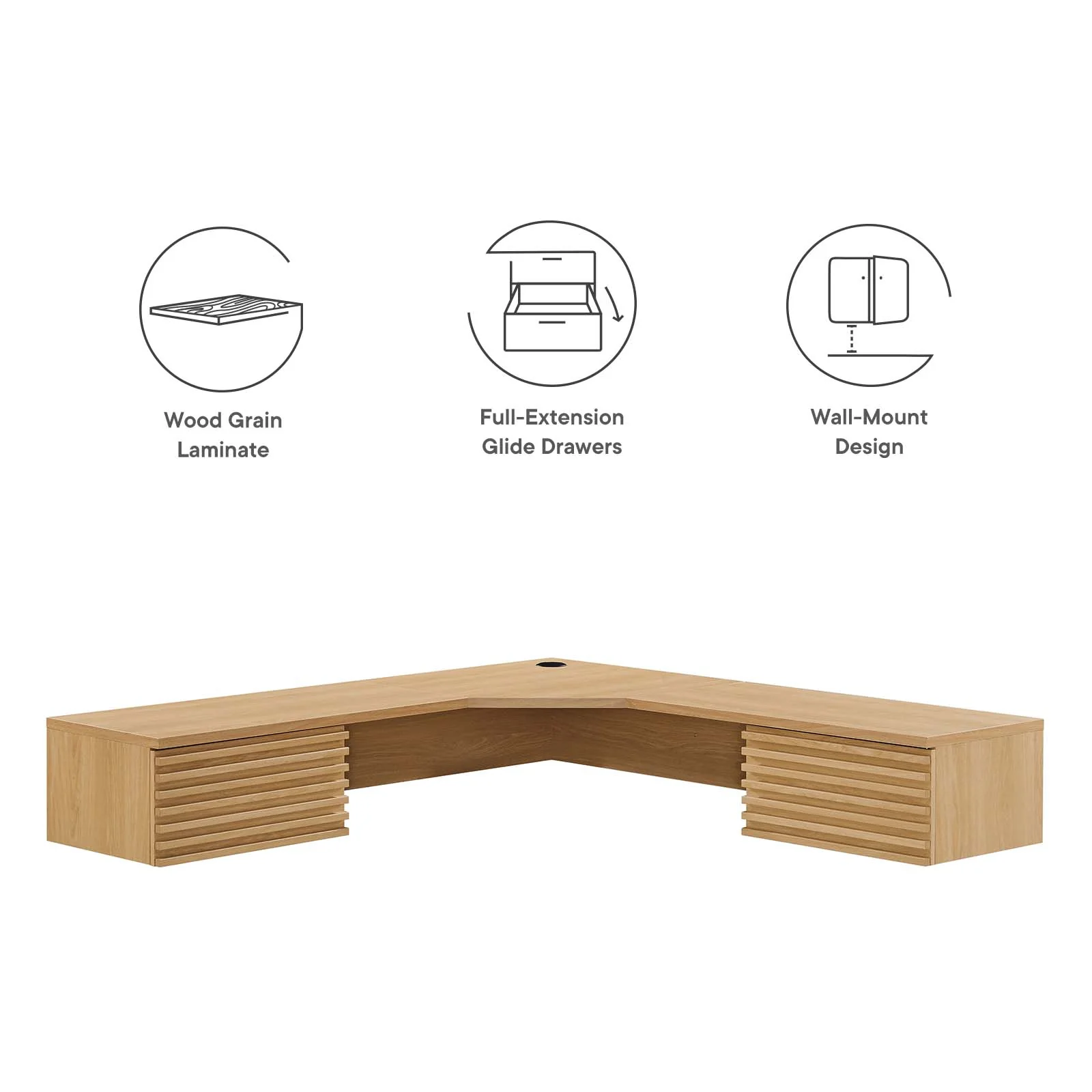 Render Wall Mount Corner Office Desk By Modway - EEI-6181 - Image 14