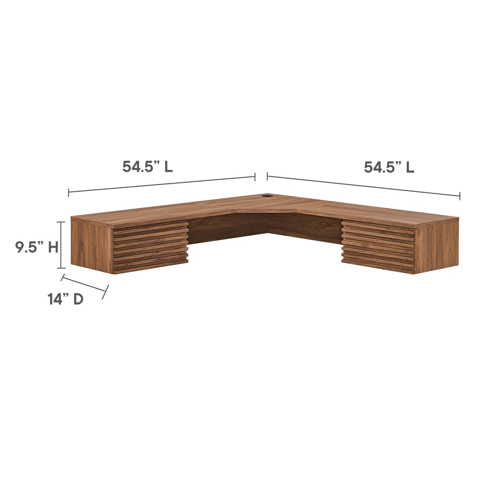 Render Wall Mount Corner Office Desk By Modway - EEI-6181 - Image 23