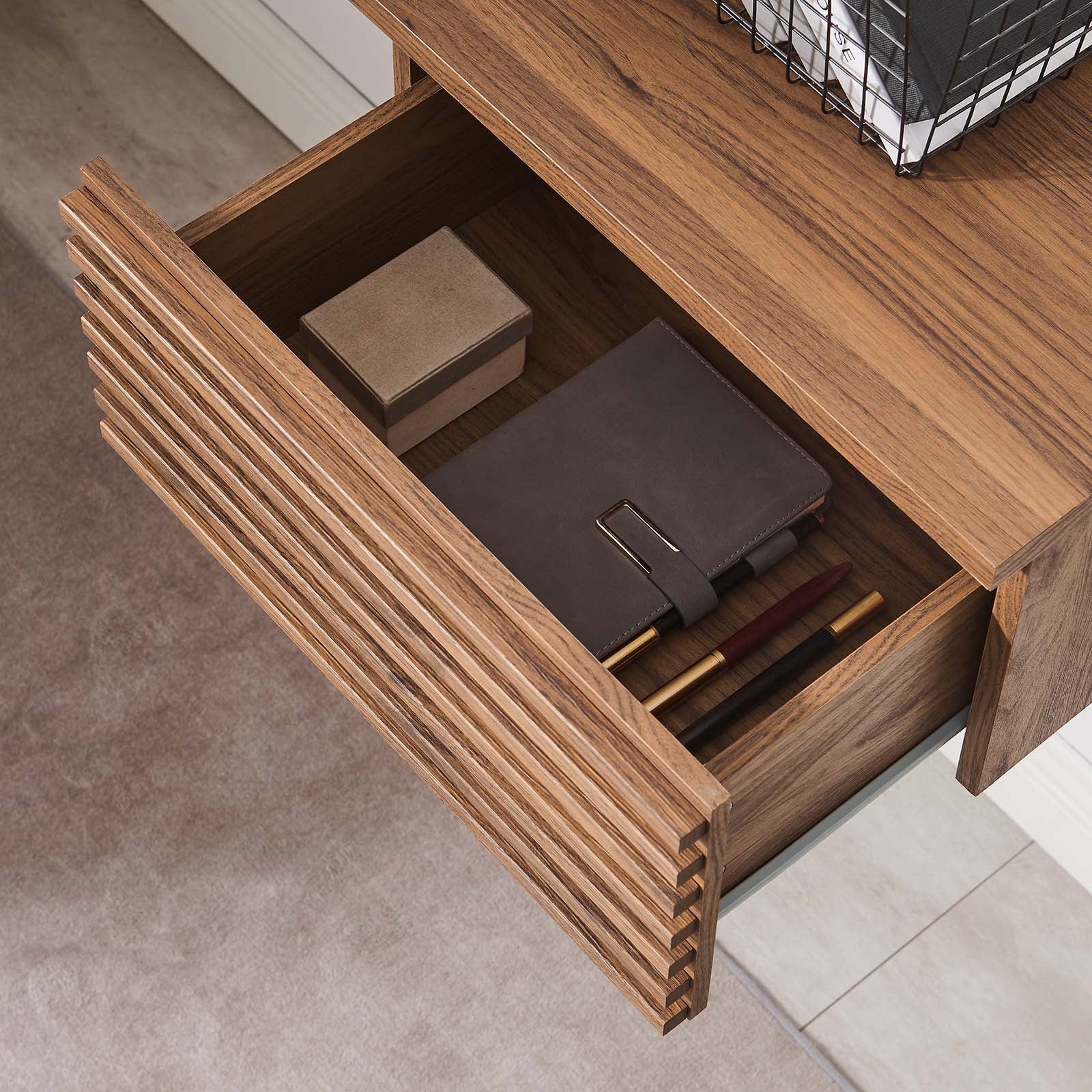 Render Wall Mount Corner Office Desk By Modway - EEI-6181 - Image 24