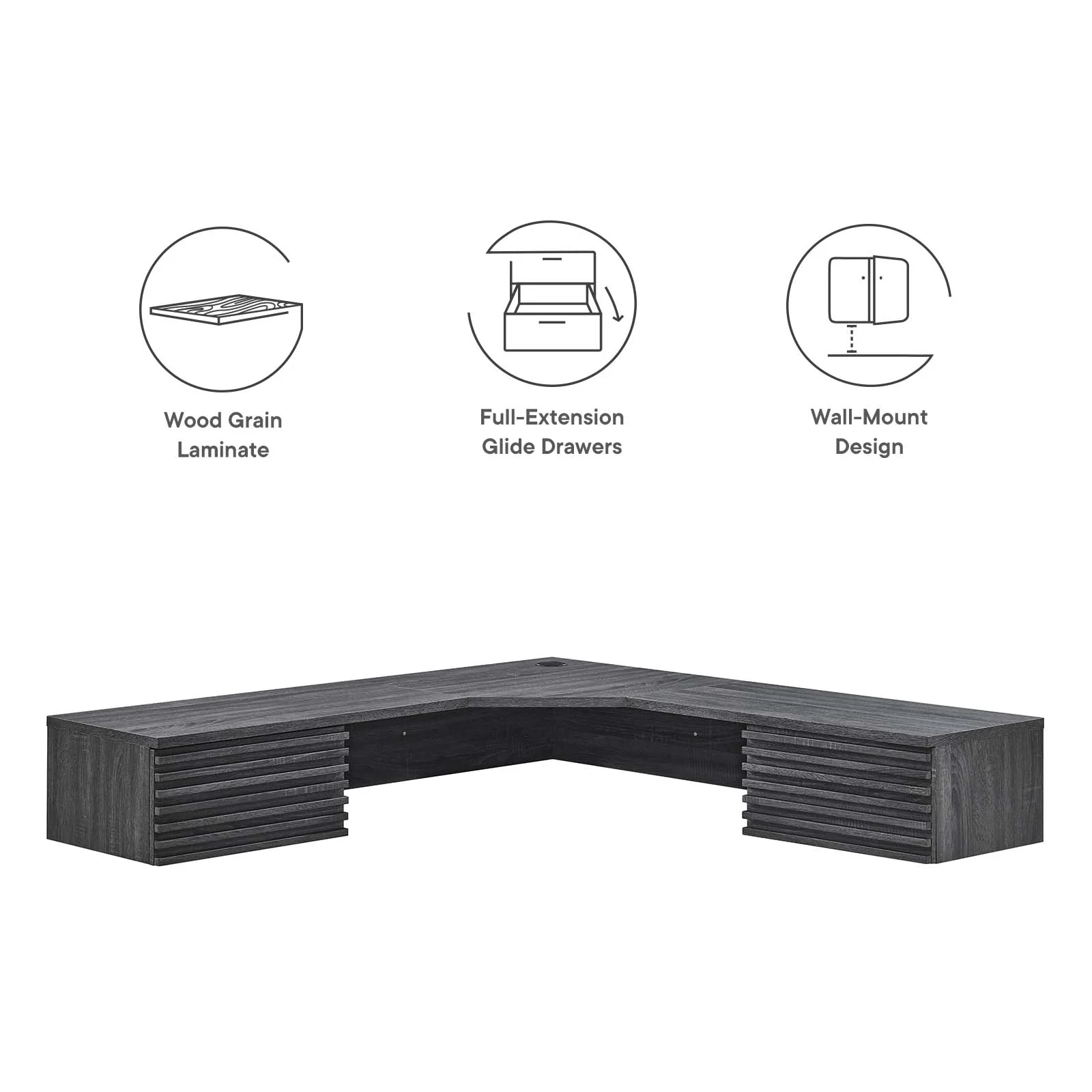 Render Wall Mount Corner Office Desk By Modway - EEI-6181 - Image 6