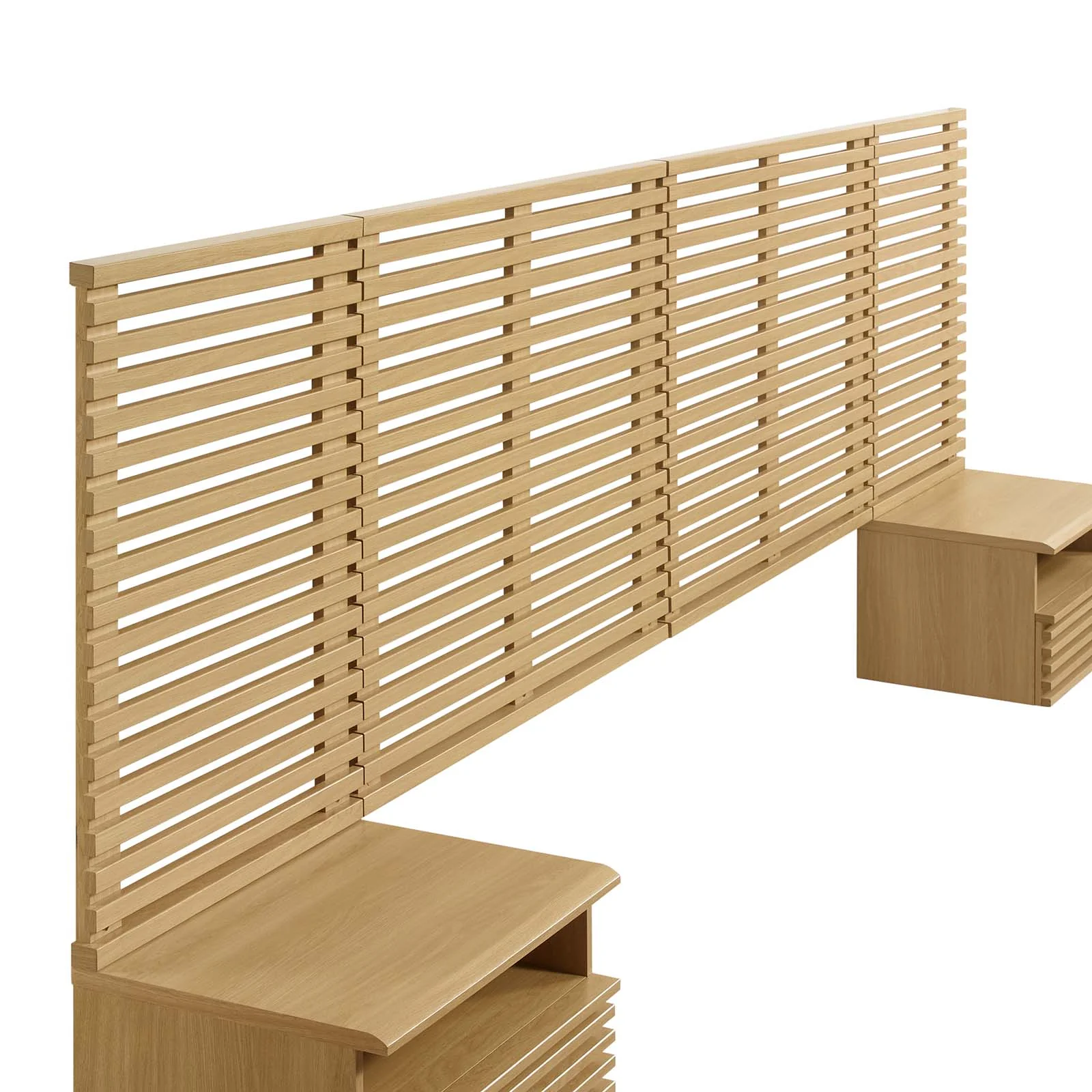 Render Wall Mount King Headboard and Modern Nightstands By Modway - MOD-7117 - Image 11