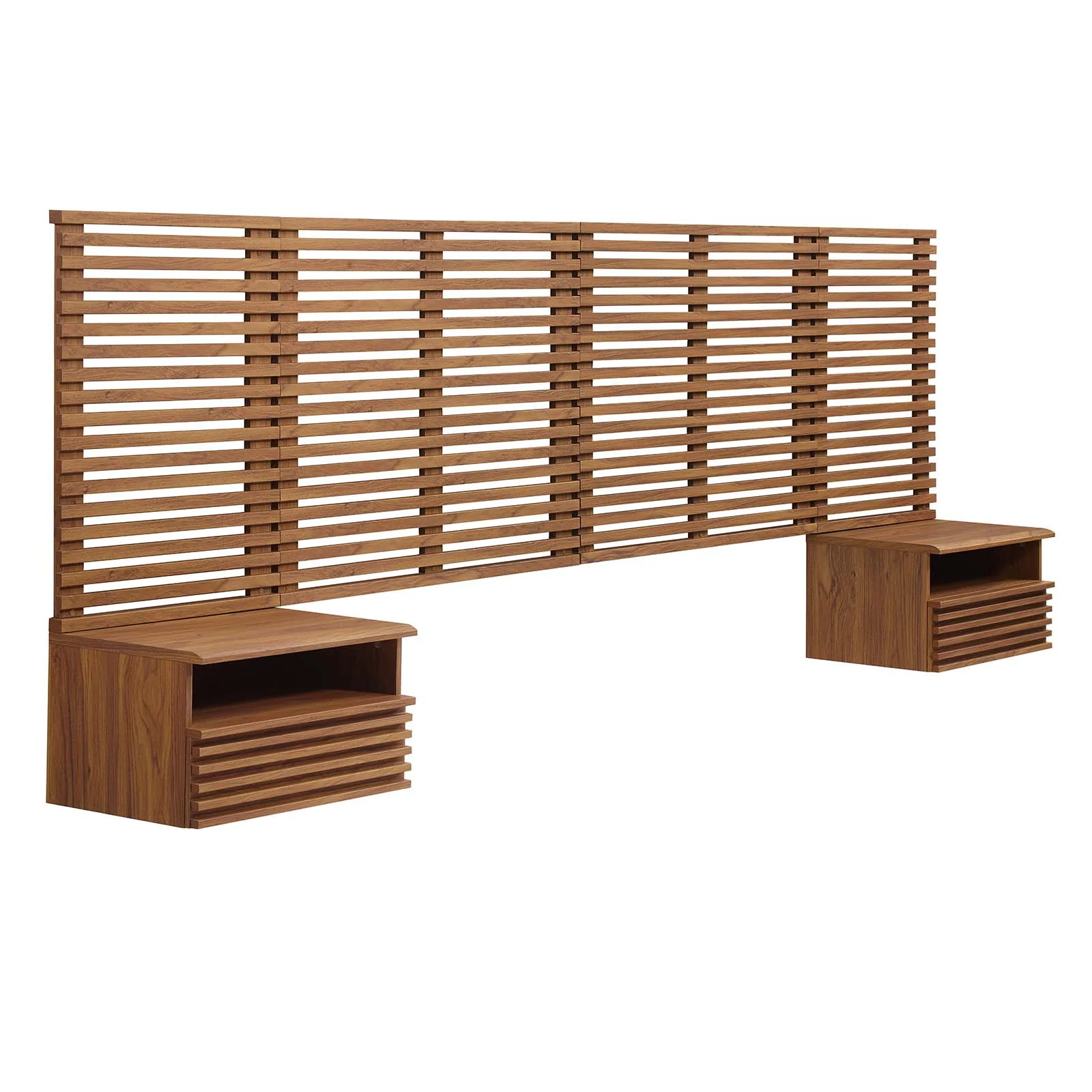 Render Wall Mount King Headboard and Modern Nightstands By Modway - MOD-7117 - Image 16