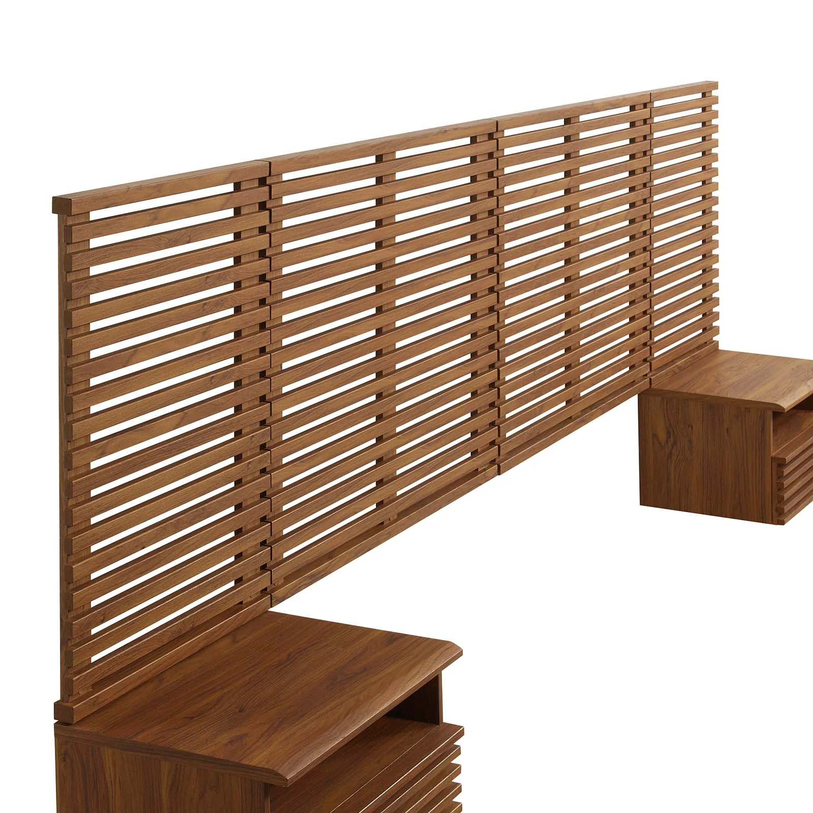 Render Wall Mount King Headboard and Modern Nightstands By Modway - MOD-7117 - Image 18