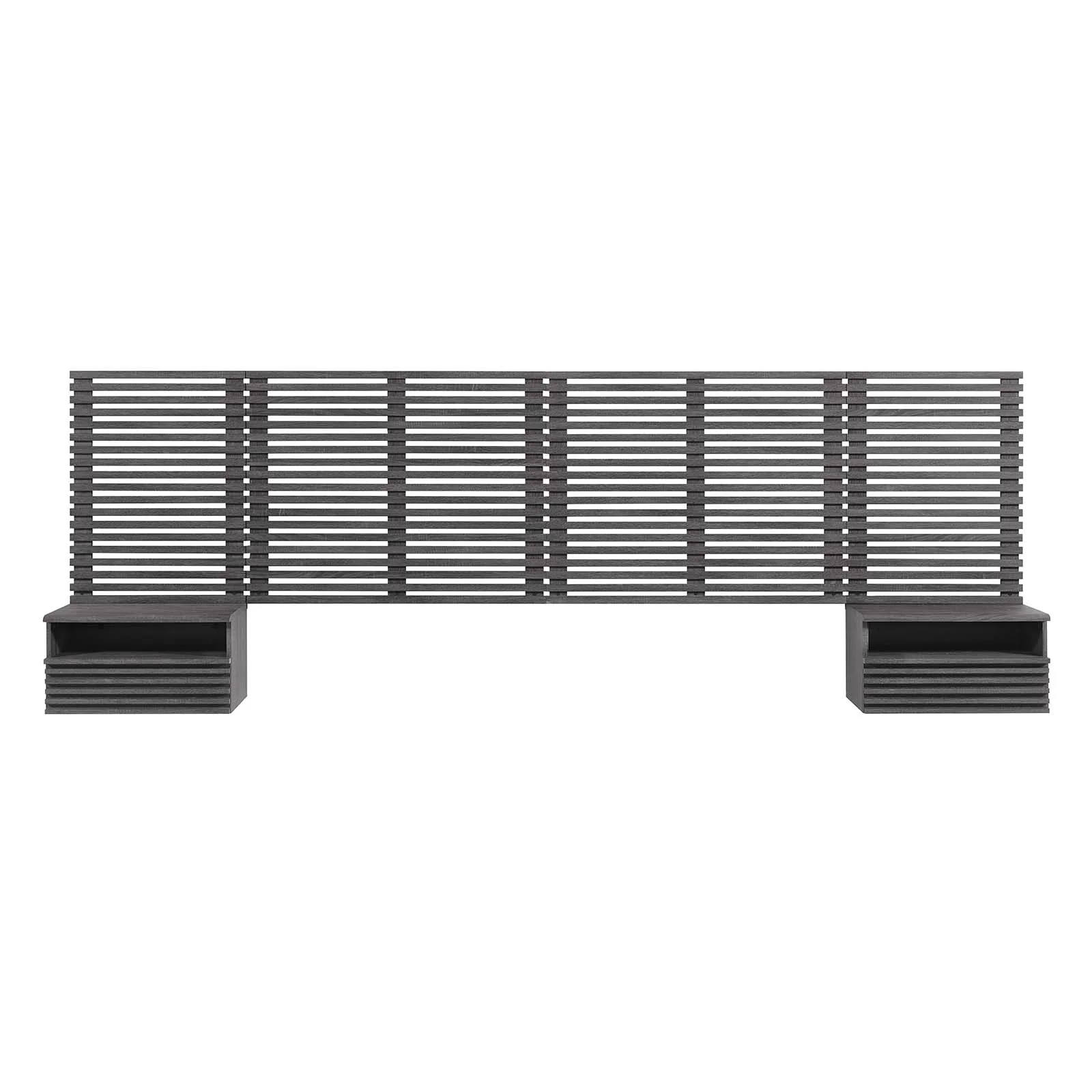 Render Wall Mount King Headboard and Modern Nightstands By Modway - MOD-7117 - Image 3