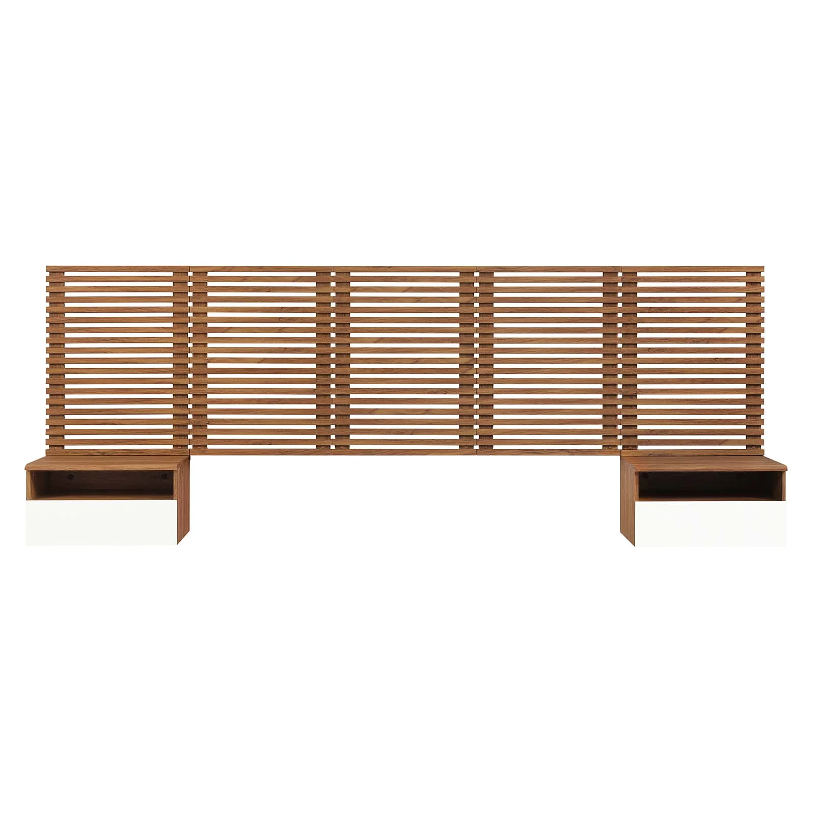Render Wall Mount Queen Headboard and Modern Nightstands By Modway - MOD-7113 - Image 3