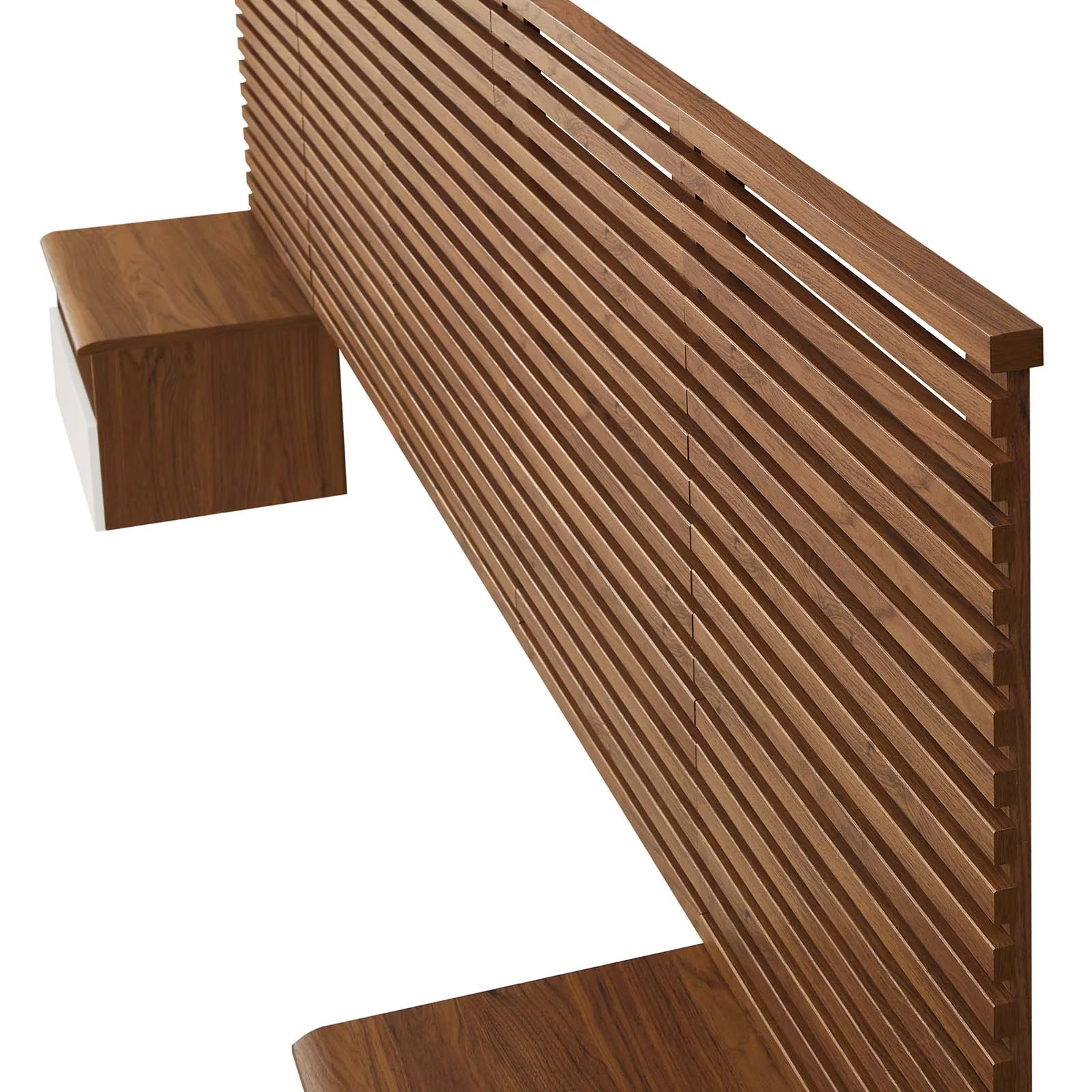 Render Wall Mount Queen Headboard and Modern Nightstands By Modway - MOD-7113 - Image 4